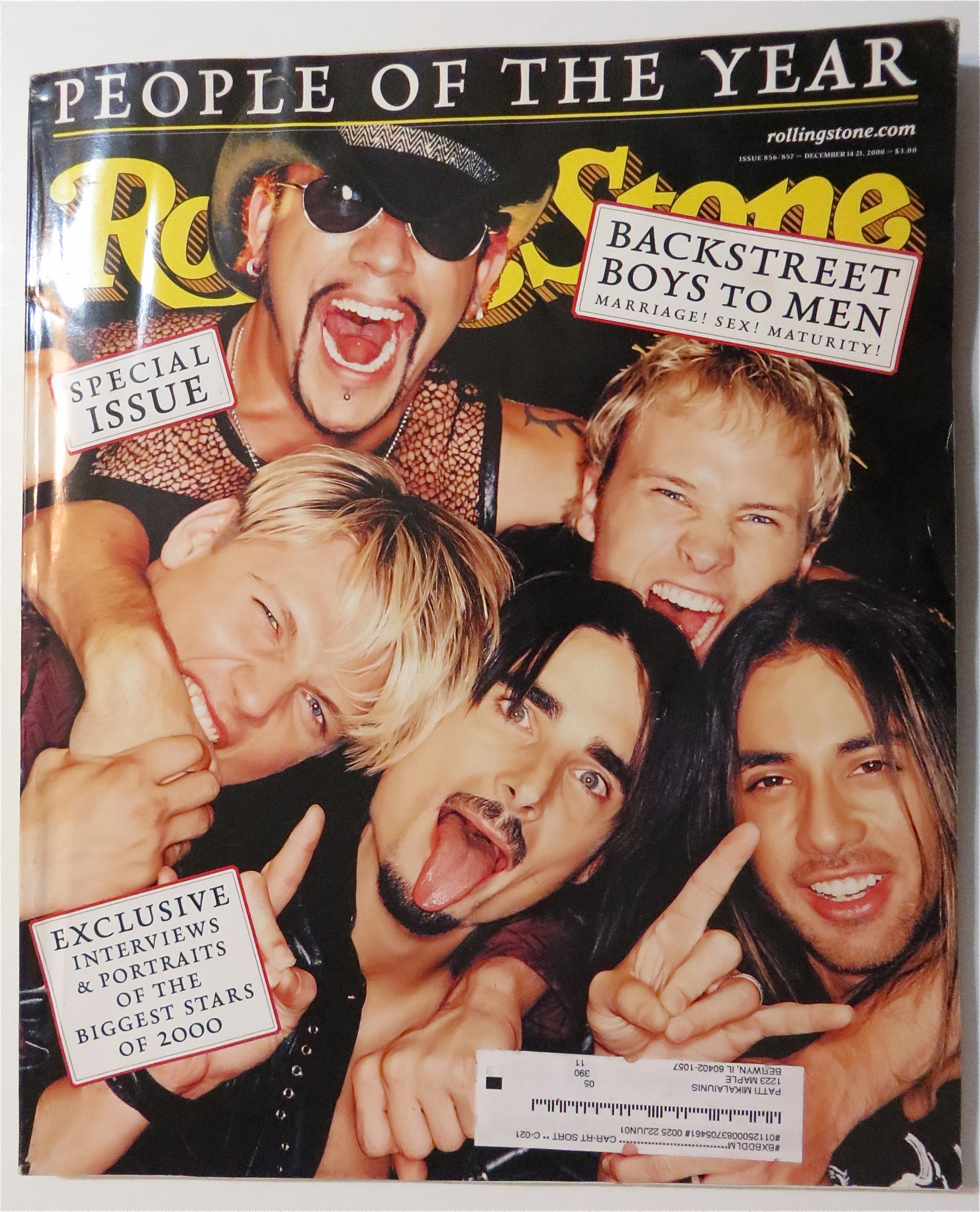 Rolling Stone December 14-21, 2000 Backstreet Boys