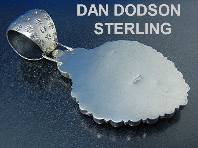 Dan Dodson Kingman Turquoise Sterling Silver Pearl Pend
