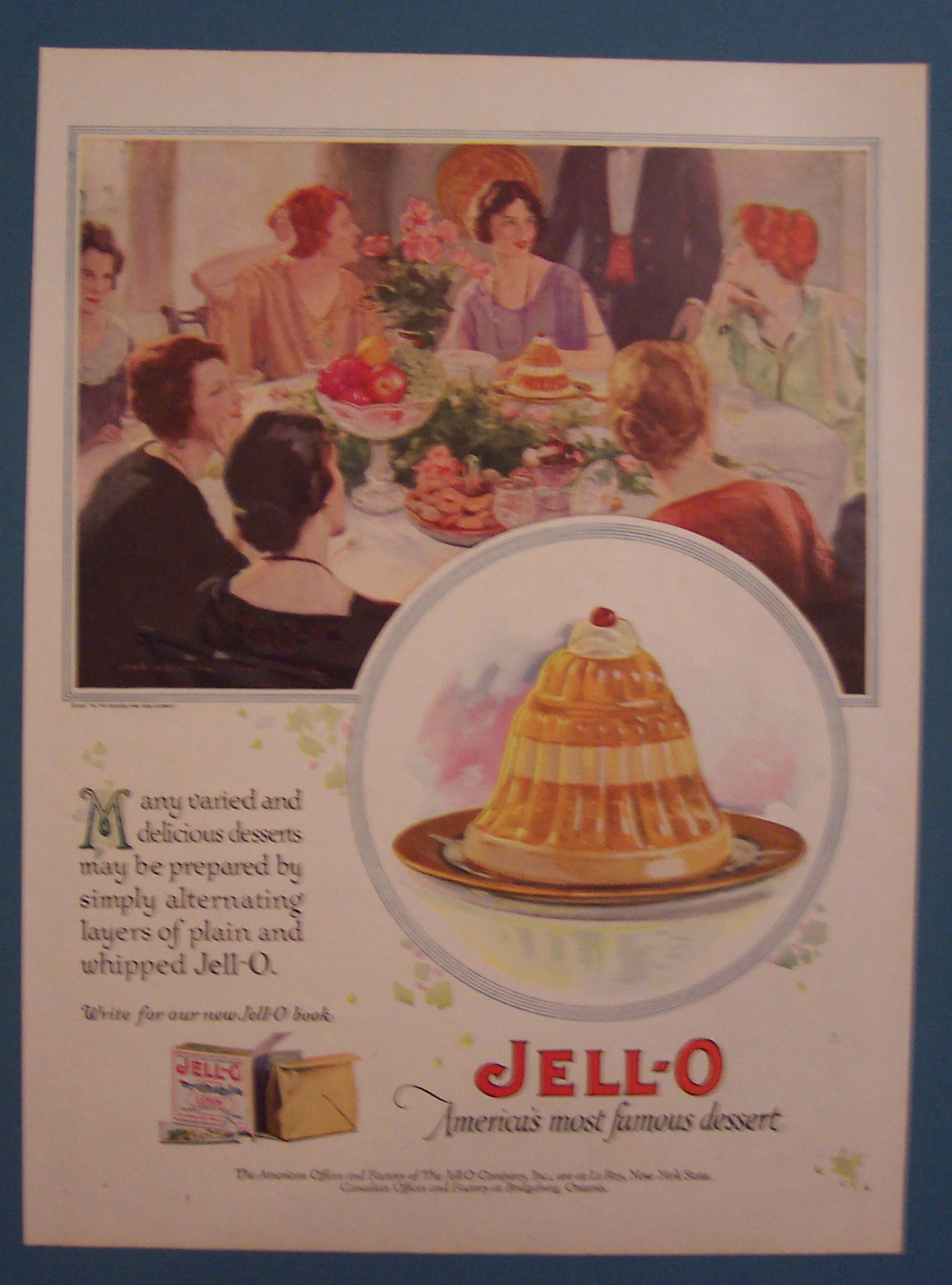 1924 Jell-O with Group of Women Around Table
