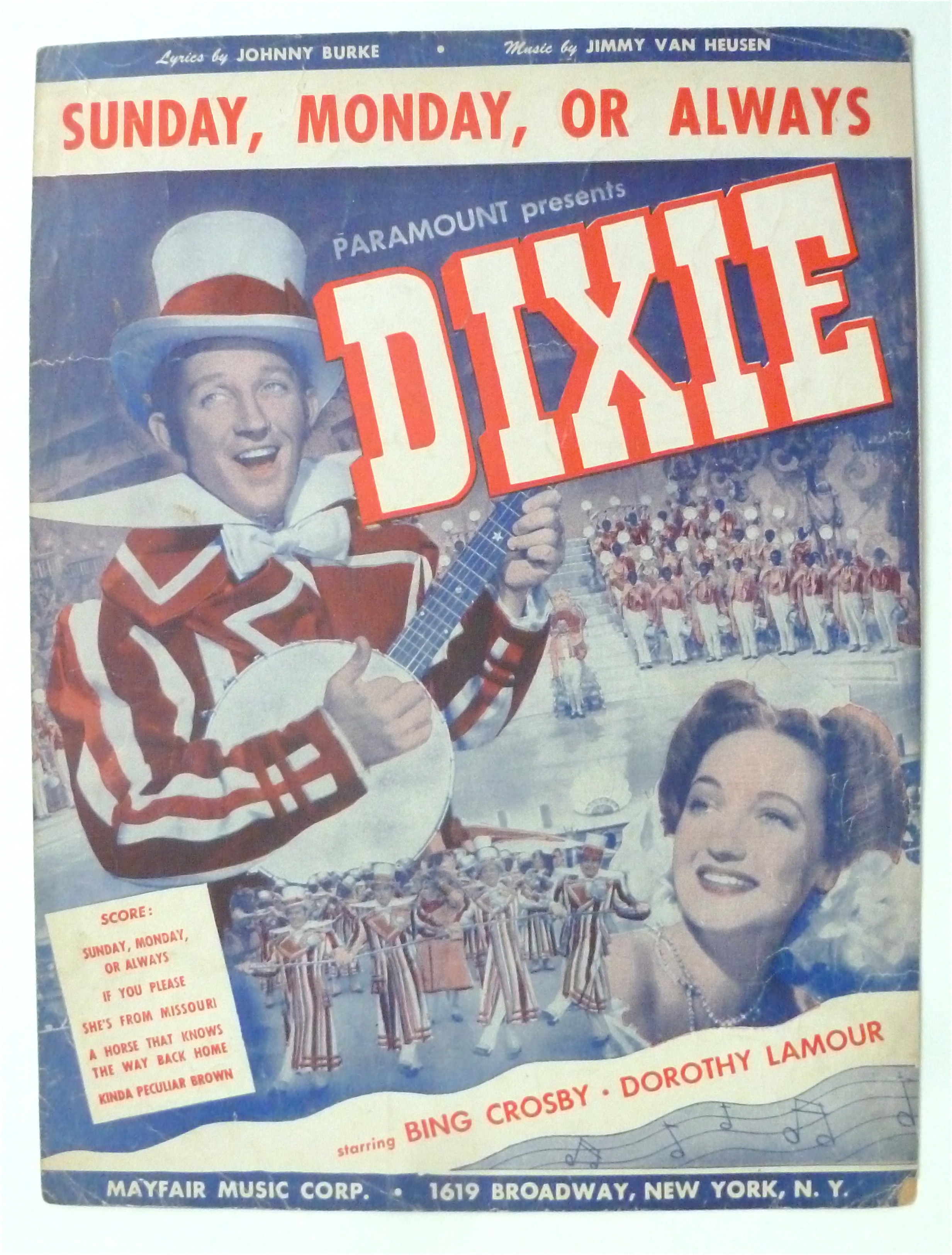Sheet Music For 1943 Sunday, Monday Or Always
