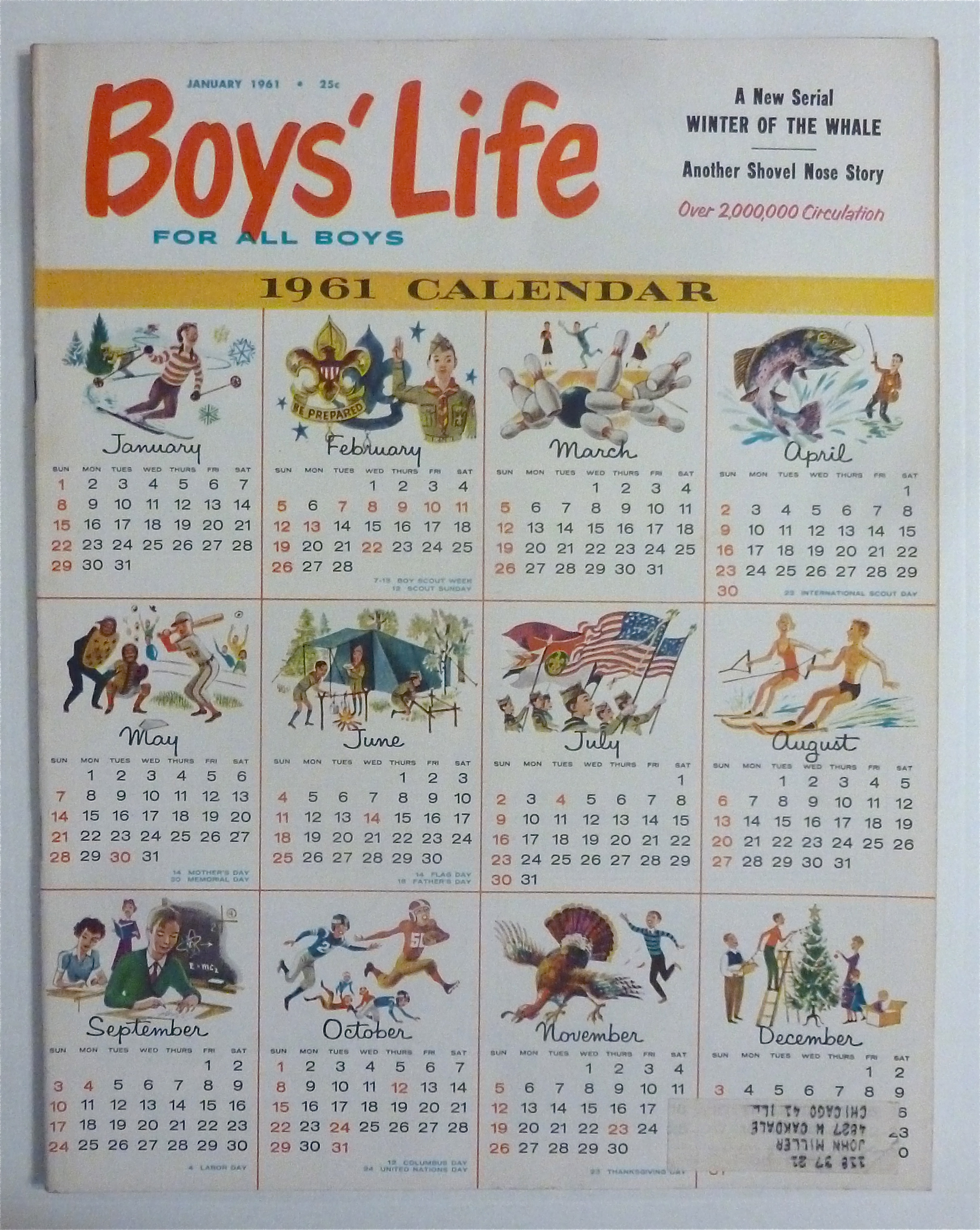 Boys Life Magazine January 1961 The Shoat Snatchers