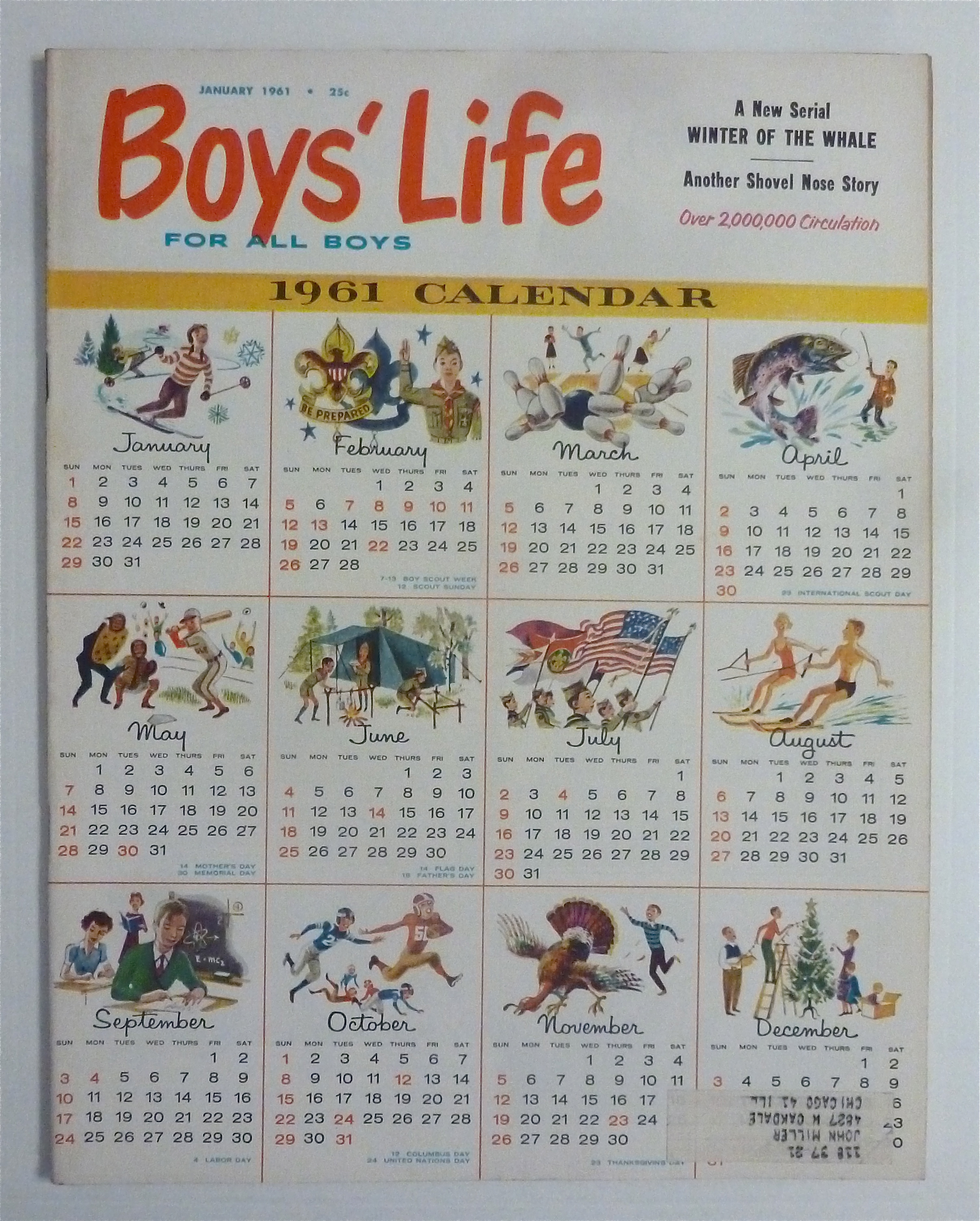 Boys Life Magazine January 1961 The Shoat Snatchers