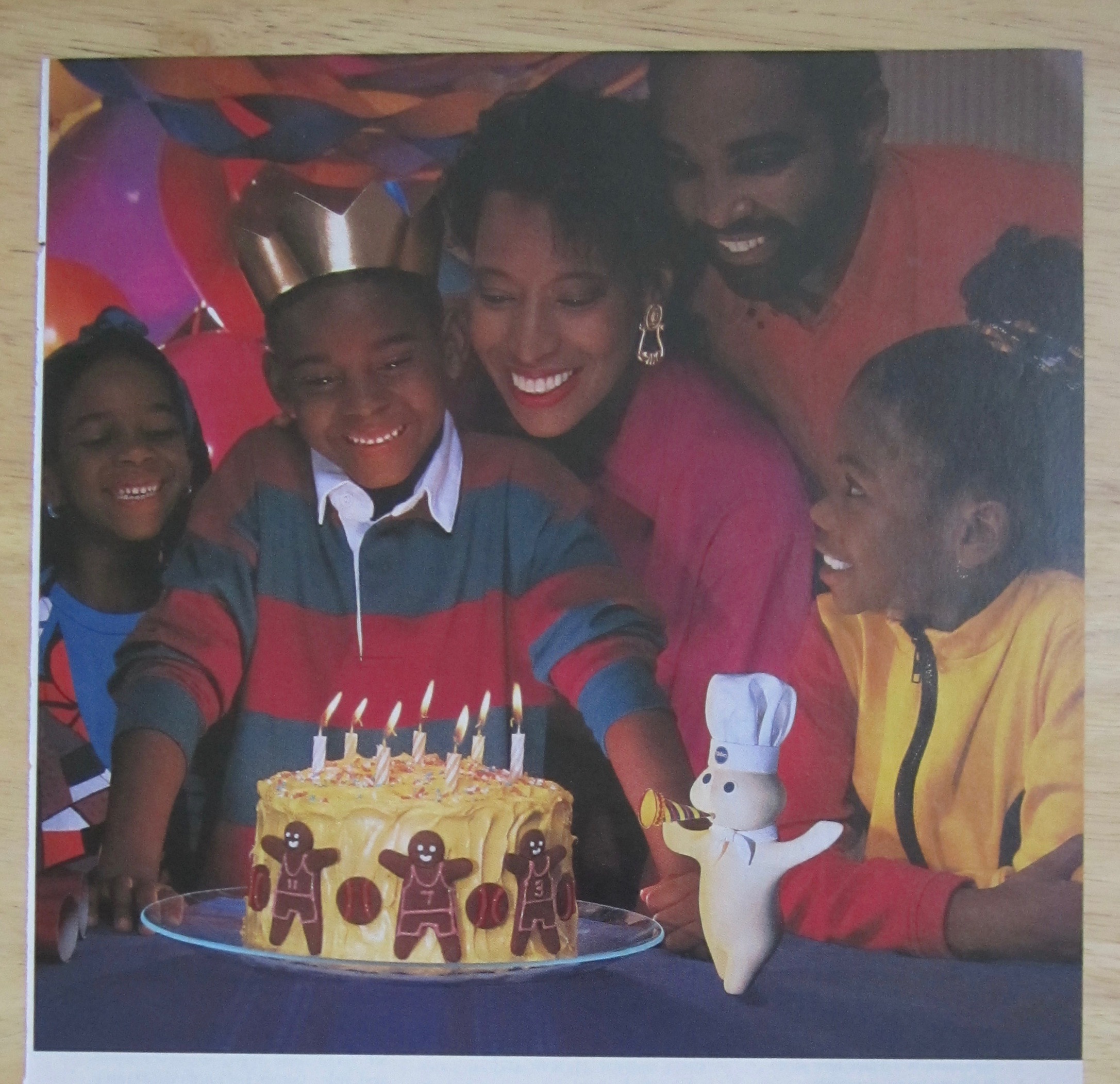 1991 Pillsbury Plus Cake Mix & Funfetti Frosting w/ Boy