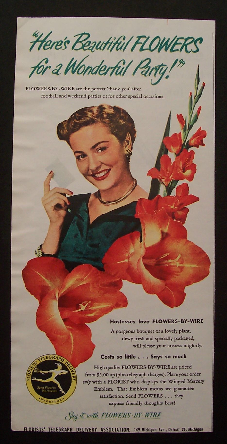 1941  Florists'  Telegraph  Delivery