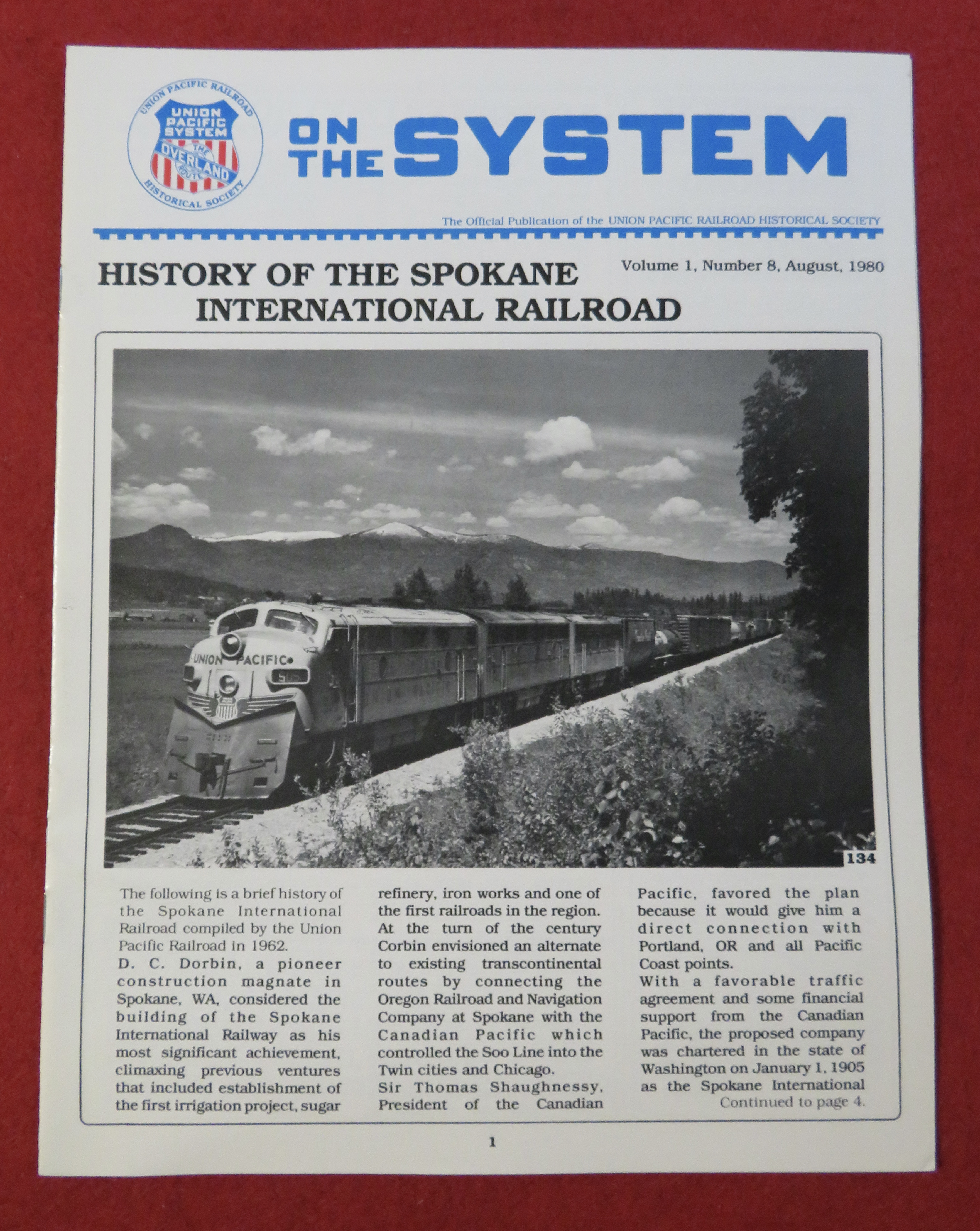 On The System Publication August 1980