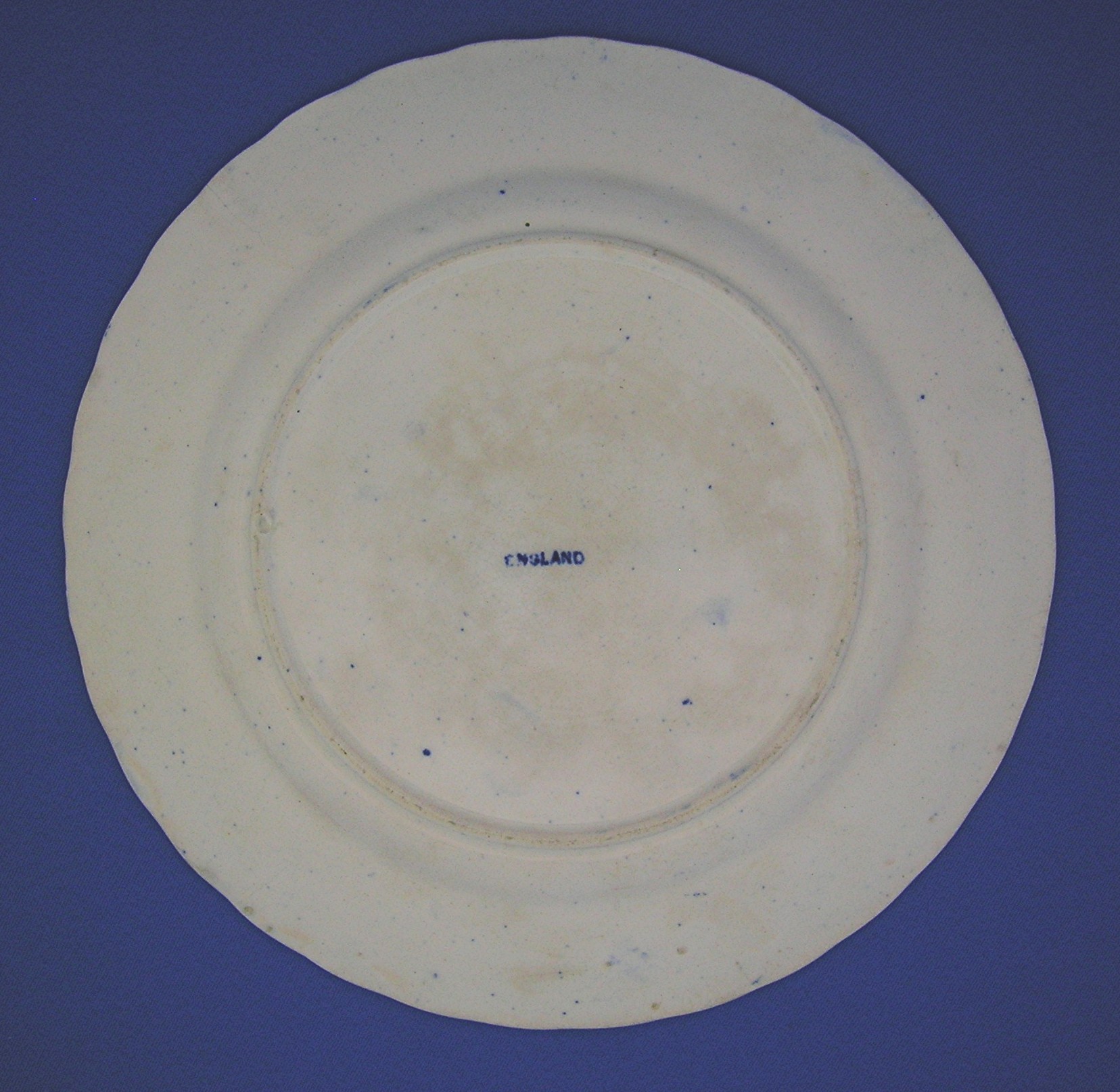 Flow Blue England  Los Angles California Collector Plat