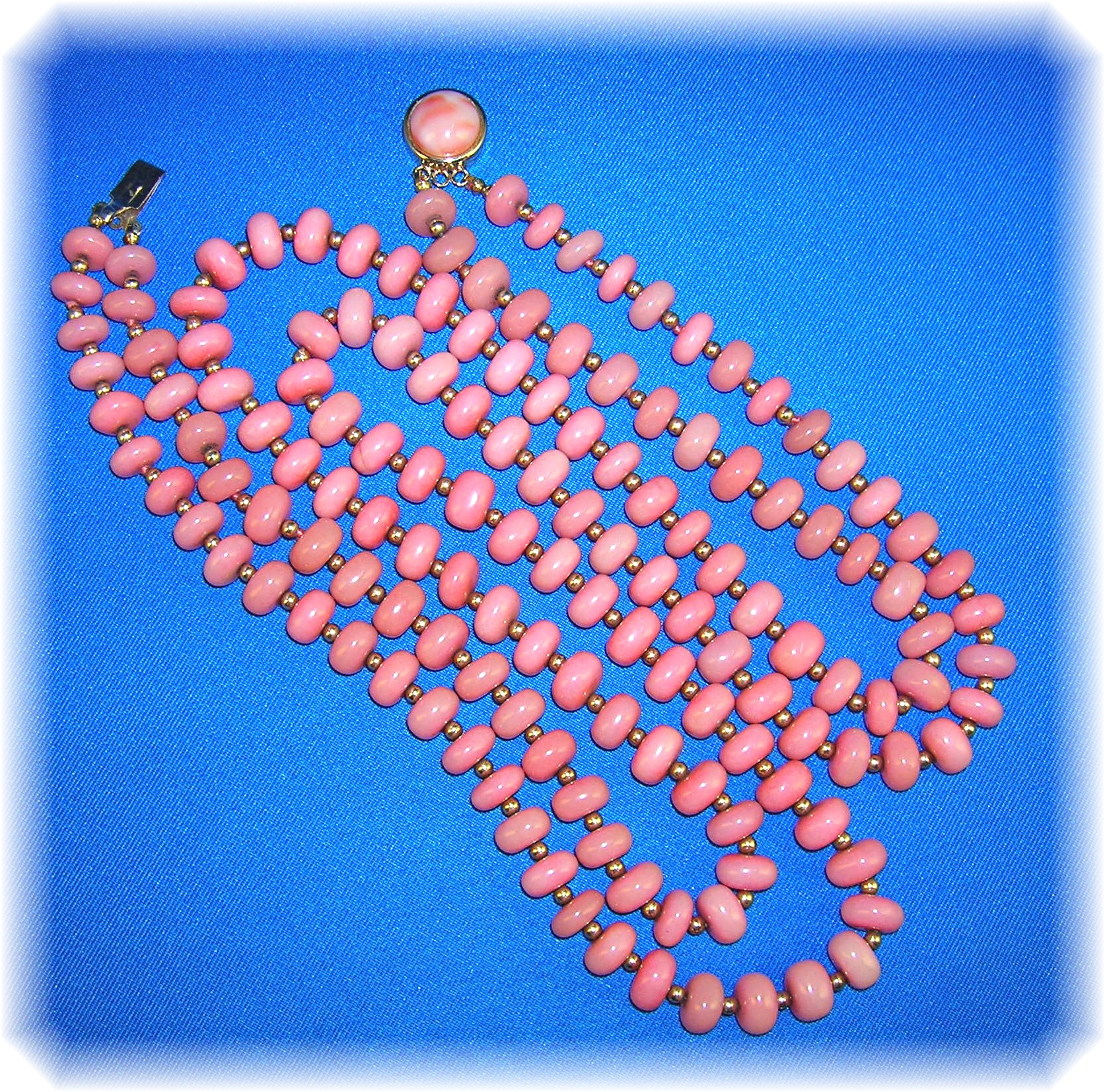 Dark Pink Rose Quartz Double Necklace
