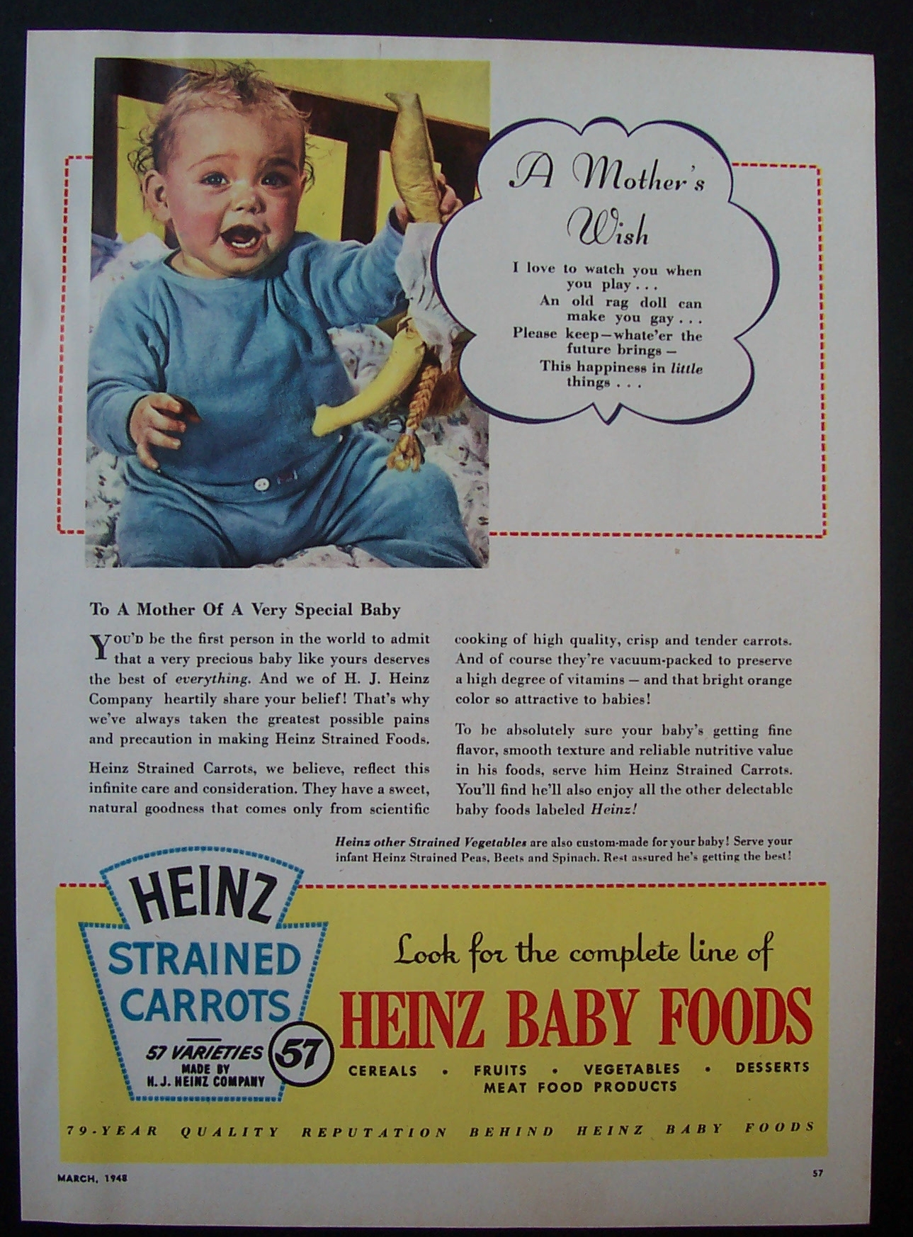 1948  Heinz  Baby  Foods