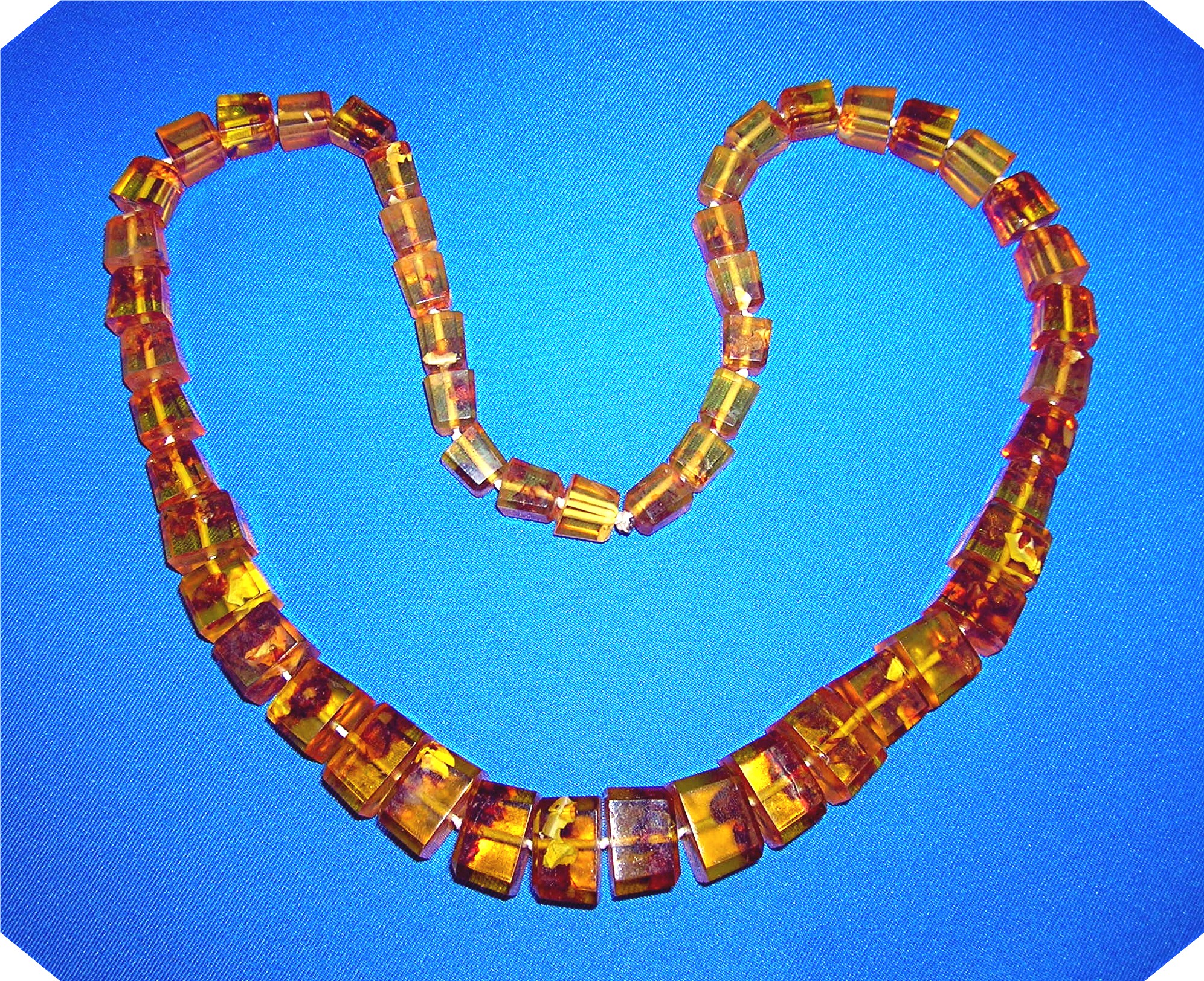 Baltic Amber Bugs Leaves  94 Grams Necklace