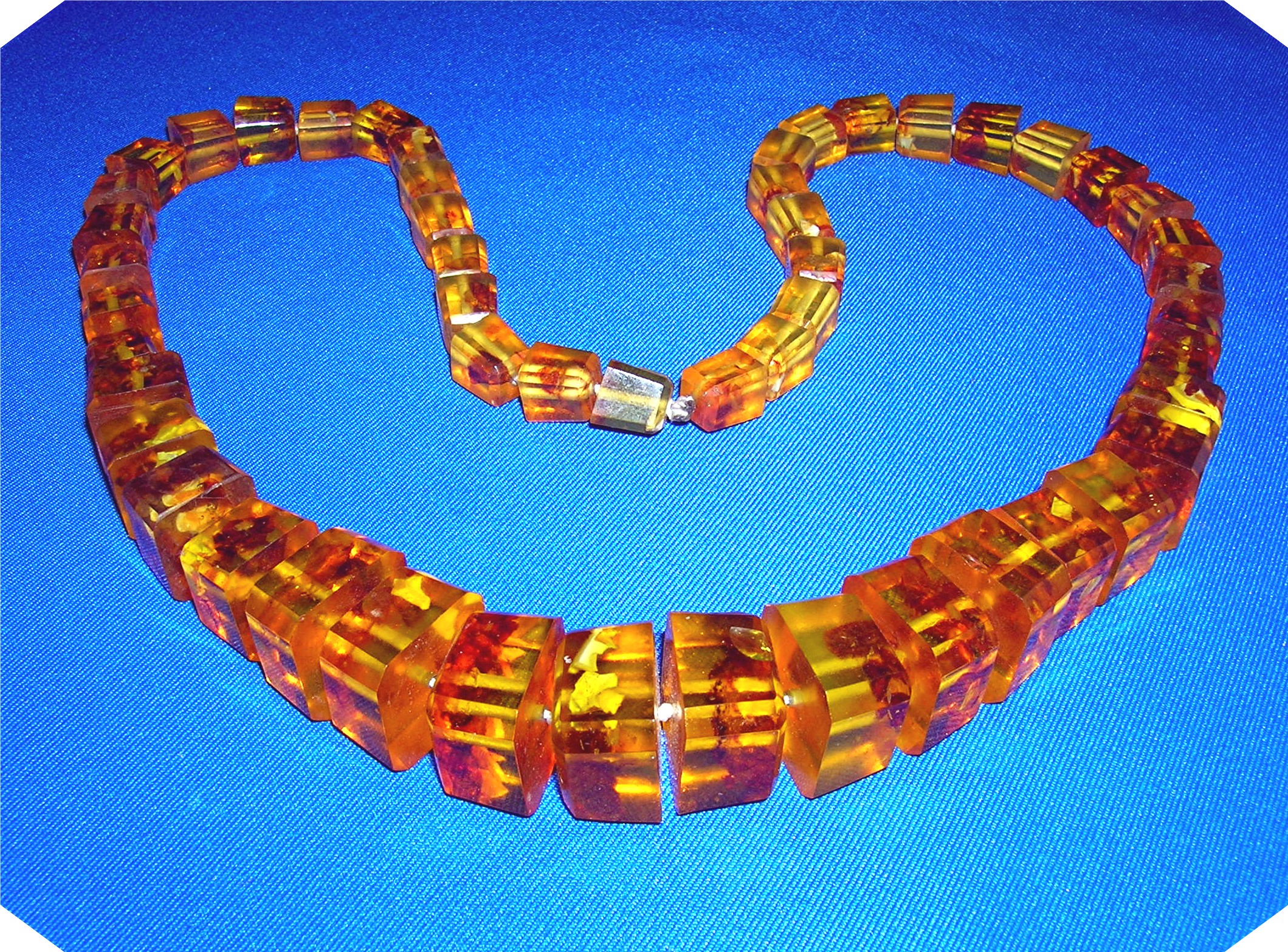 Baltic Amber Bugs Leaves  94 Grams Necklace