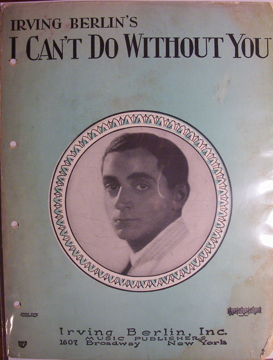 Sheet Music-1928 Irving Berlin's I Can't Do Without You