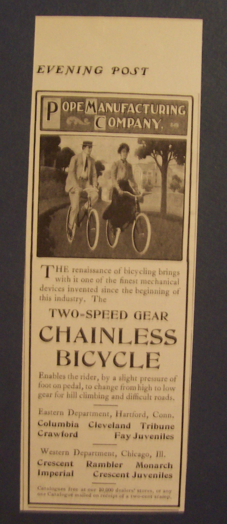 1904 Chainless Bicycle