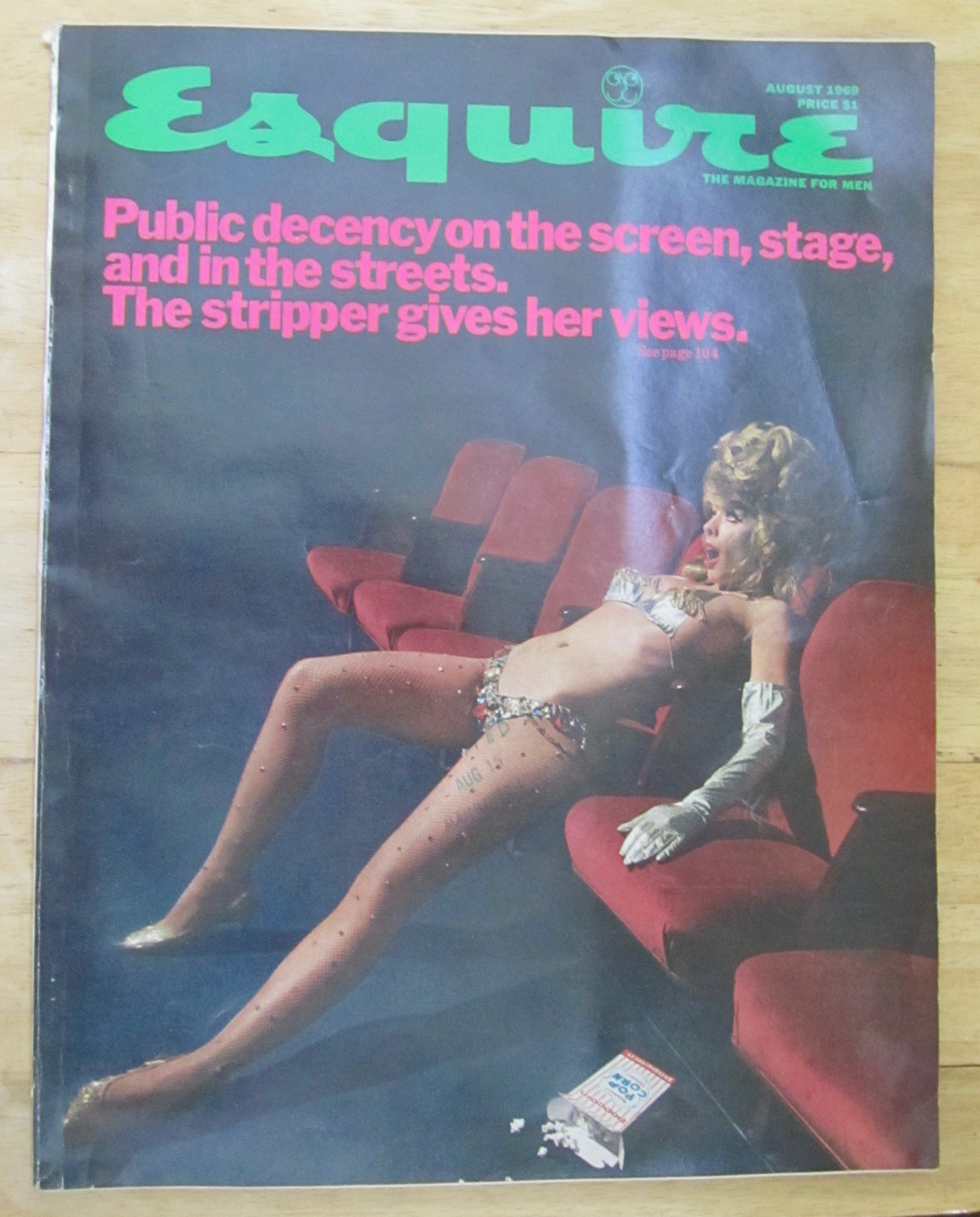 Esquire  Magazine August 1969 Public Decency