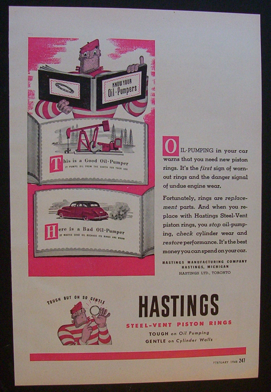 1948  Hastings  Piston  Rings