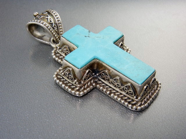 Cross Turquoise Sterling Silver Indonesia