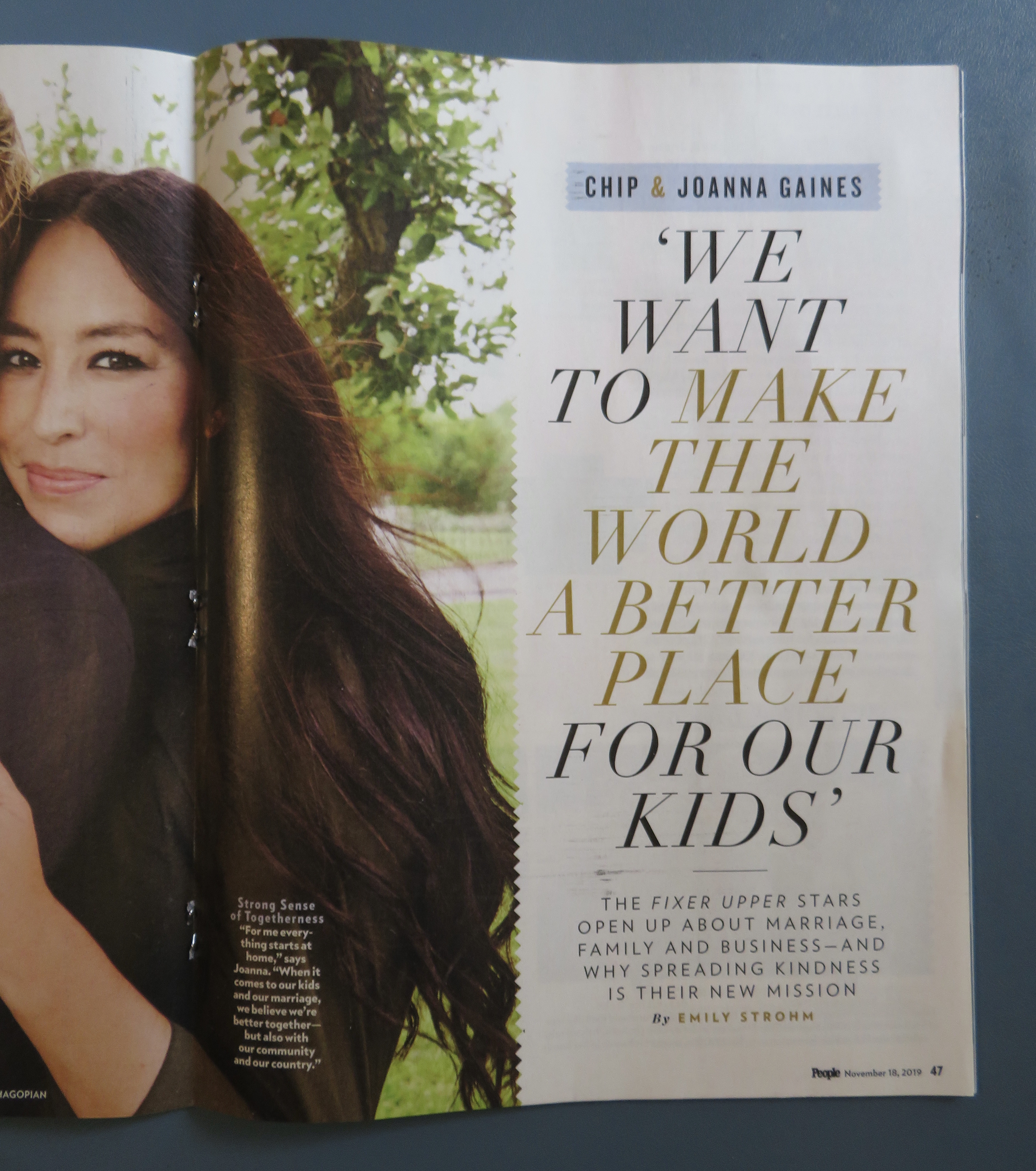 People Magazine November 18, 2019 Chip & Joanna