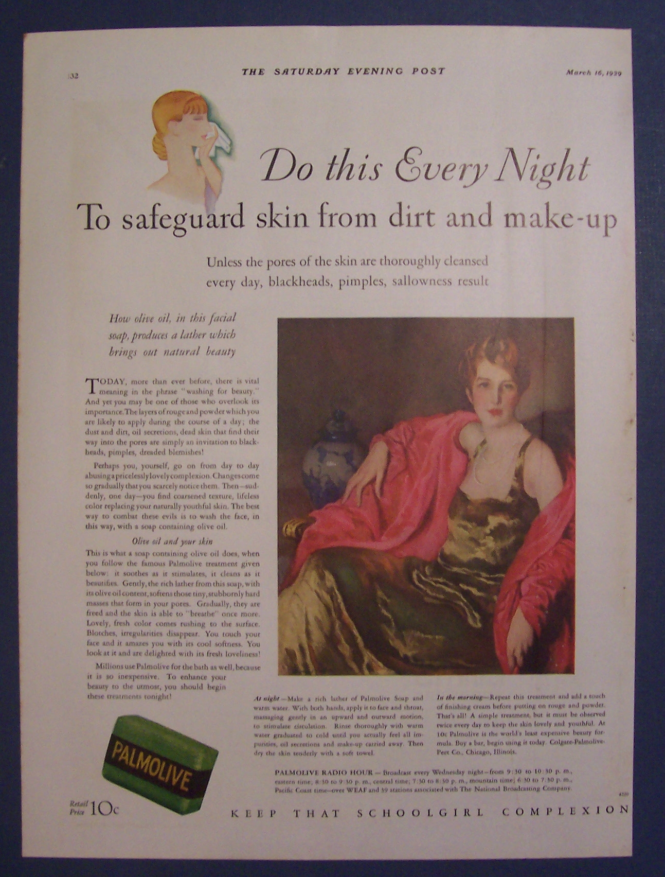 1929  Palmolive  Soap