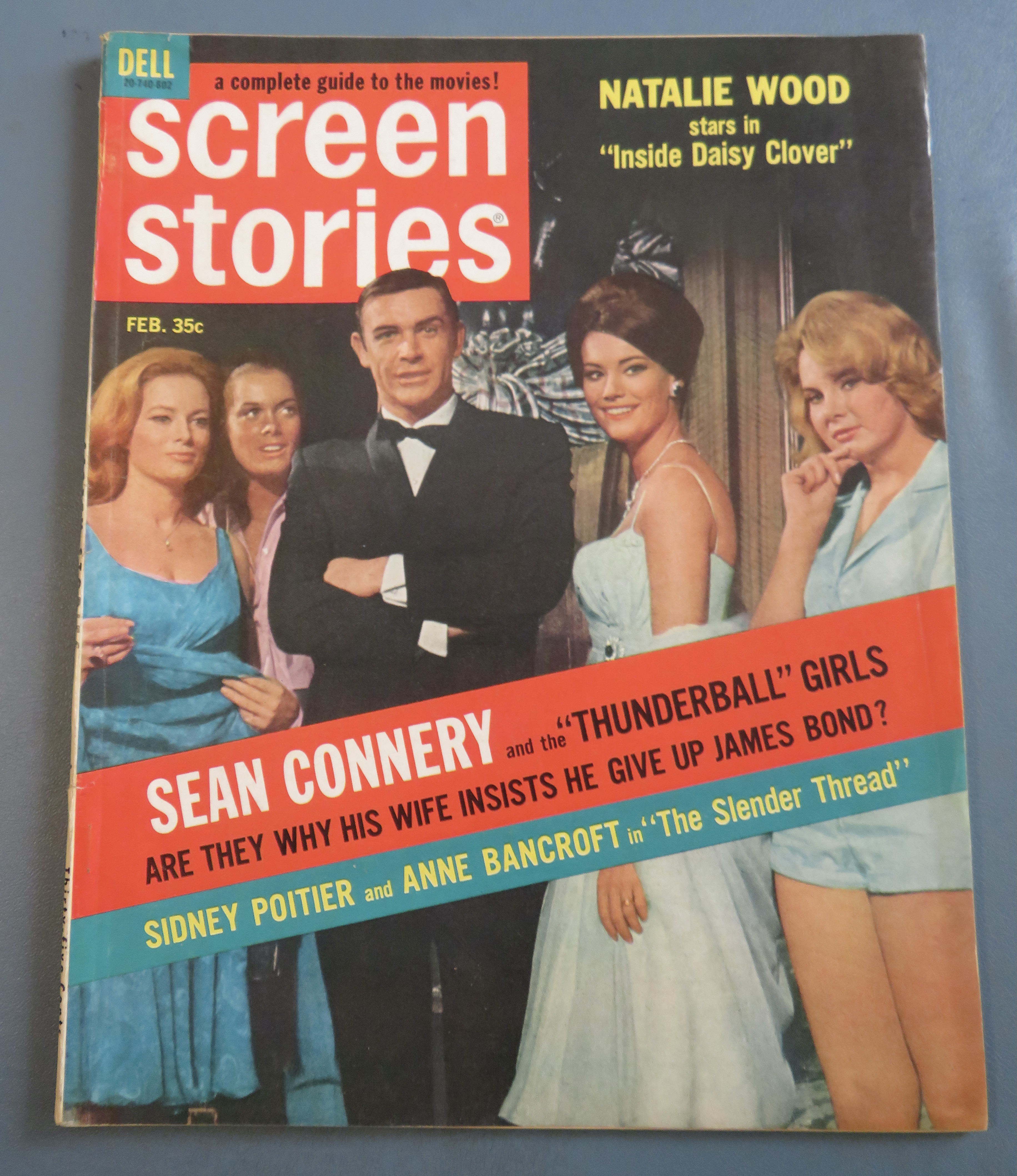 Screen Stories Magazine February 1966 Sean Connery