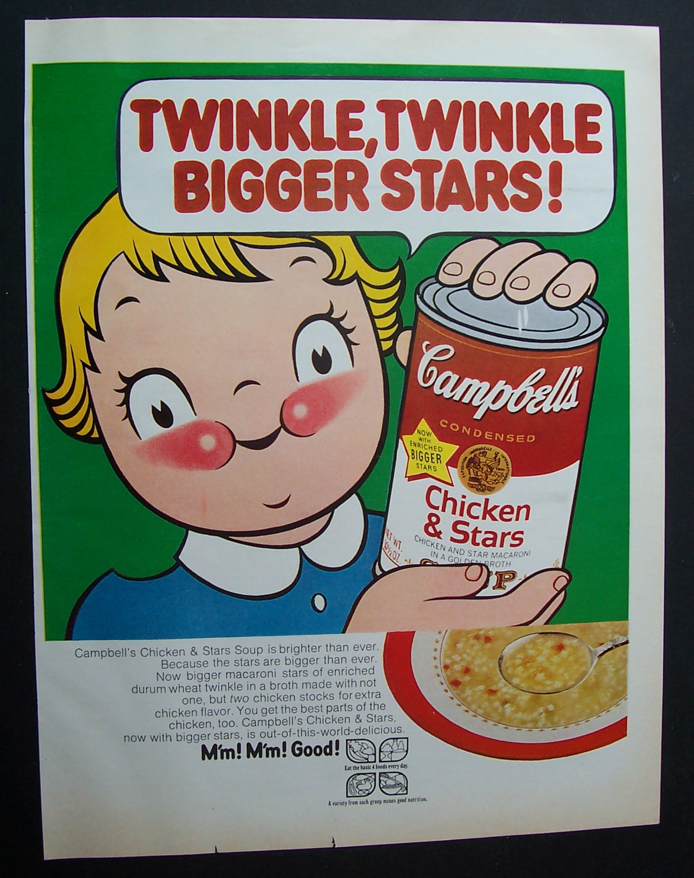 1970 Campbell's Chicken & Stars with Campbell's Kid