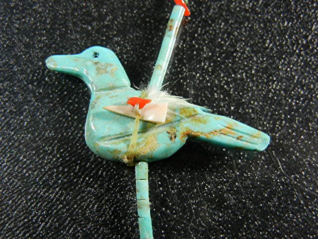 Fetish Animals Heishi Hand Carved Turquoise  Estate