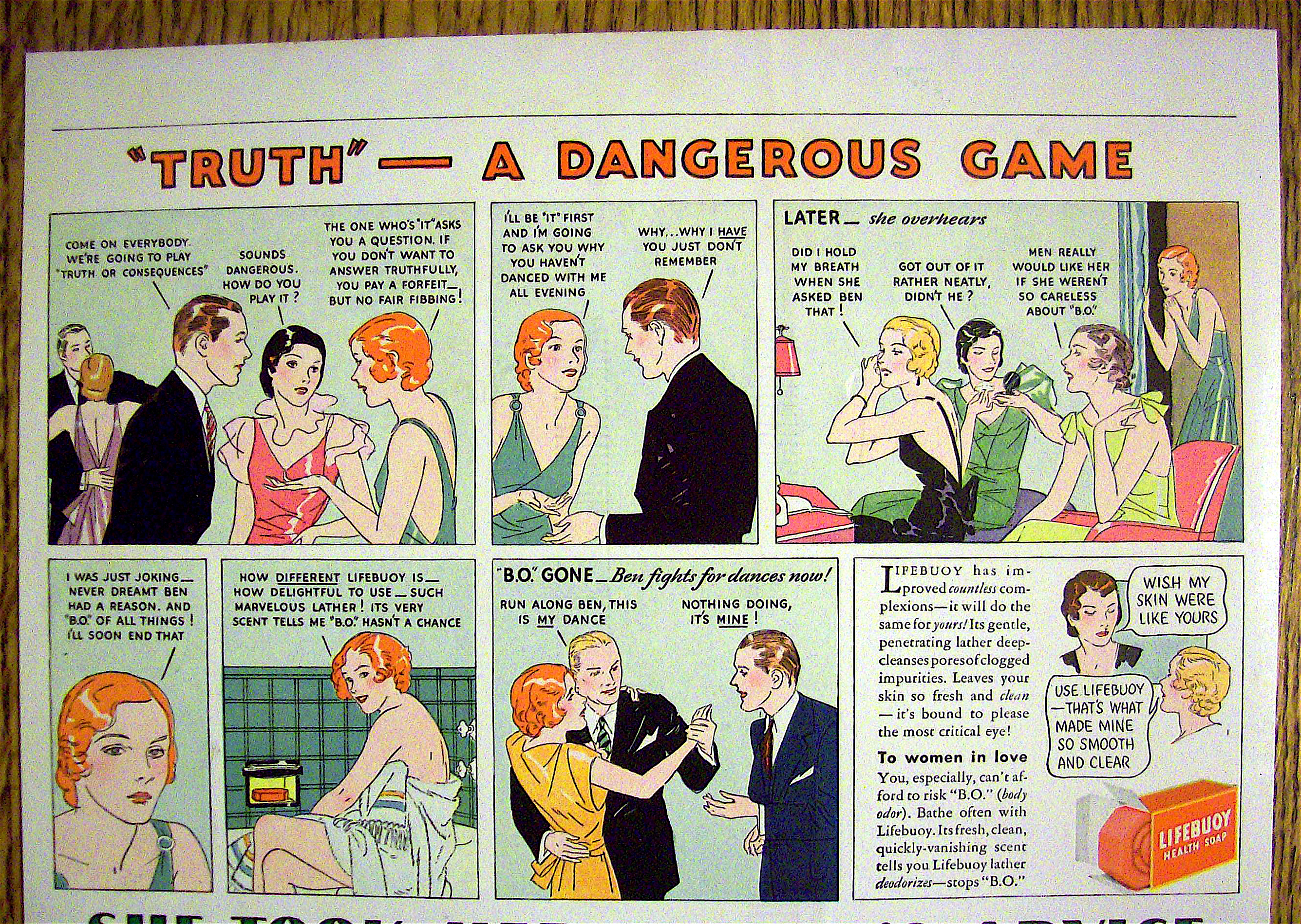 1934 Rinso & Lifebuoy Soap with Truth-A Dangerous Game