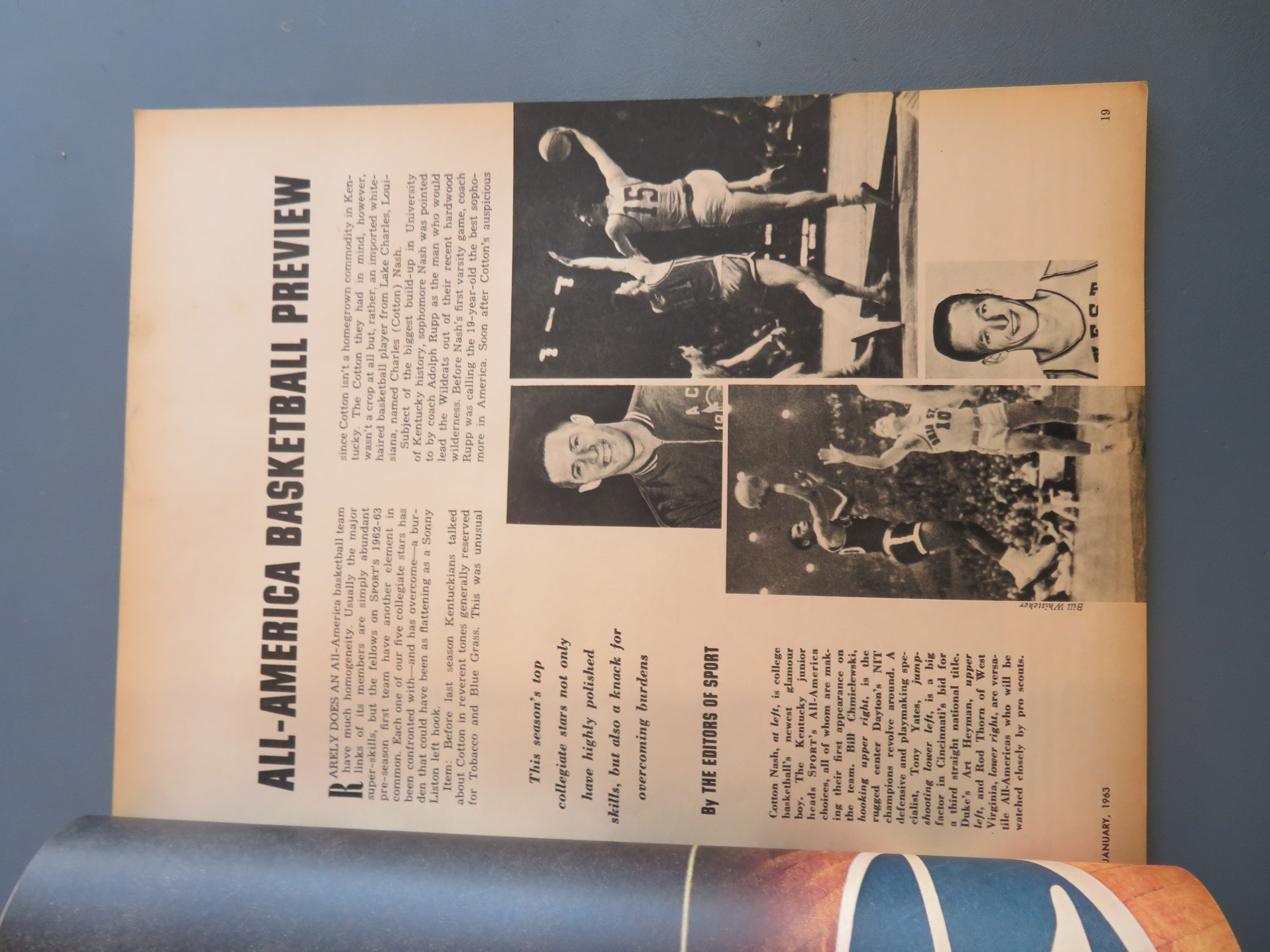 Sport Magazine January 1963 Mickey Mantle/Paul Hornung