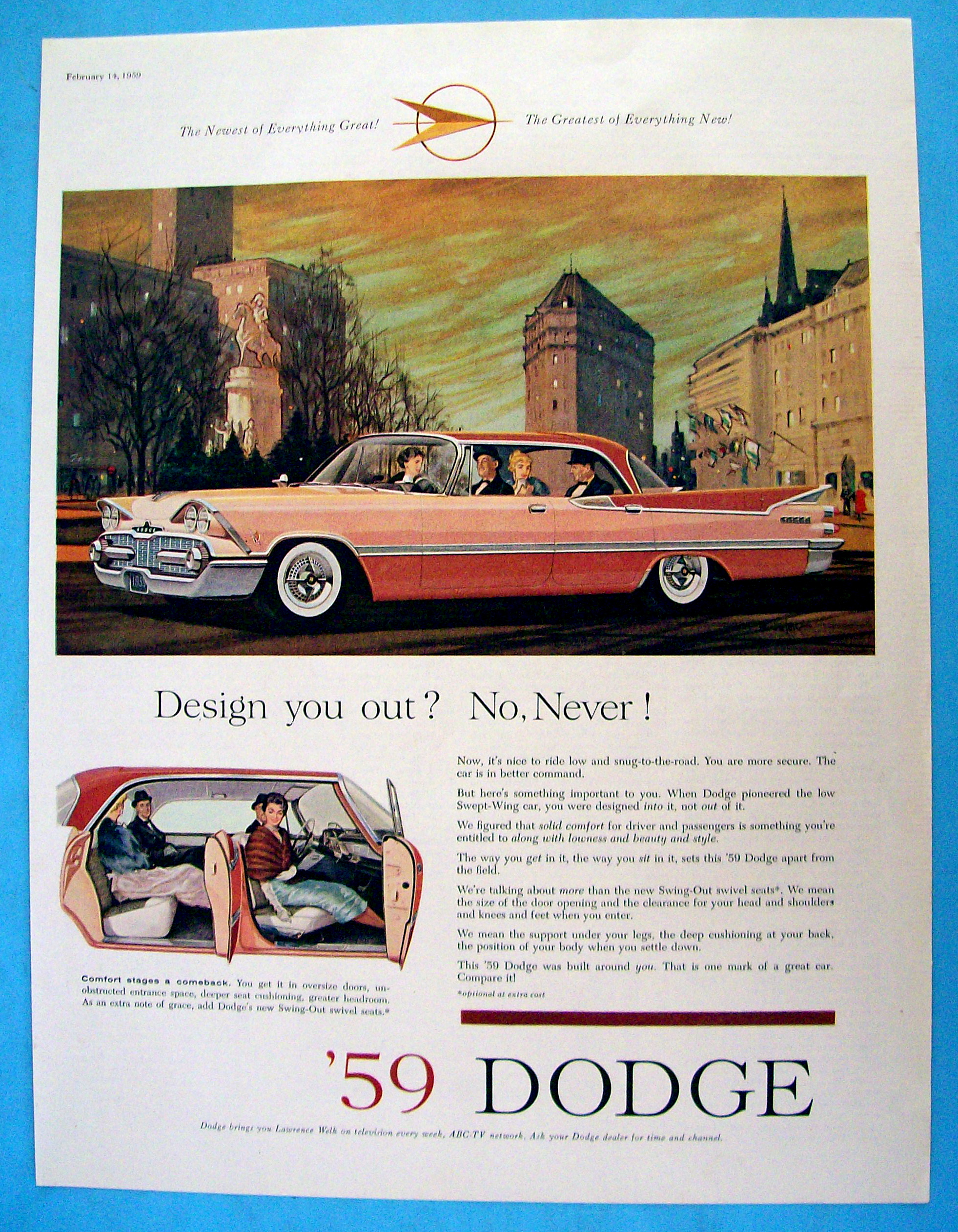 1959 Dodge with a Great Pink Dodge