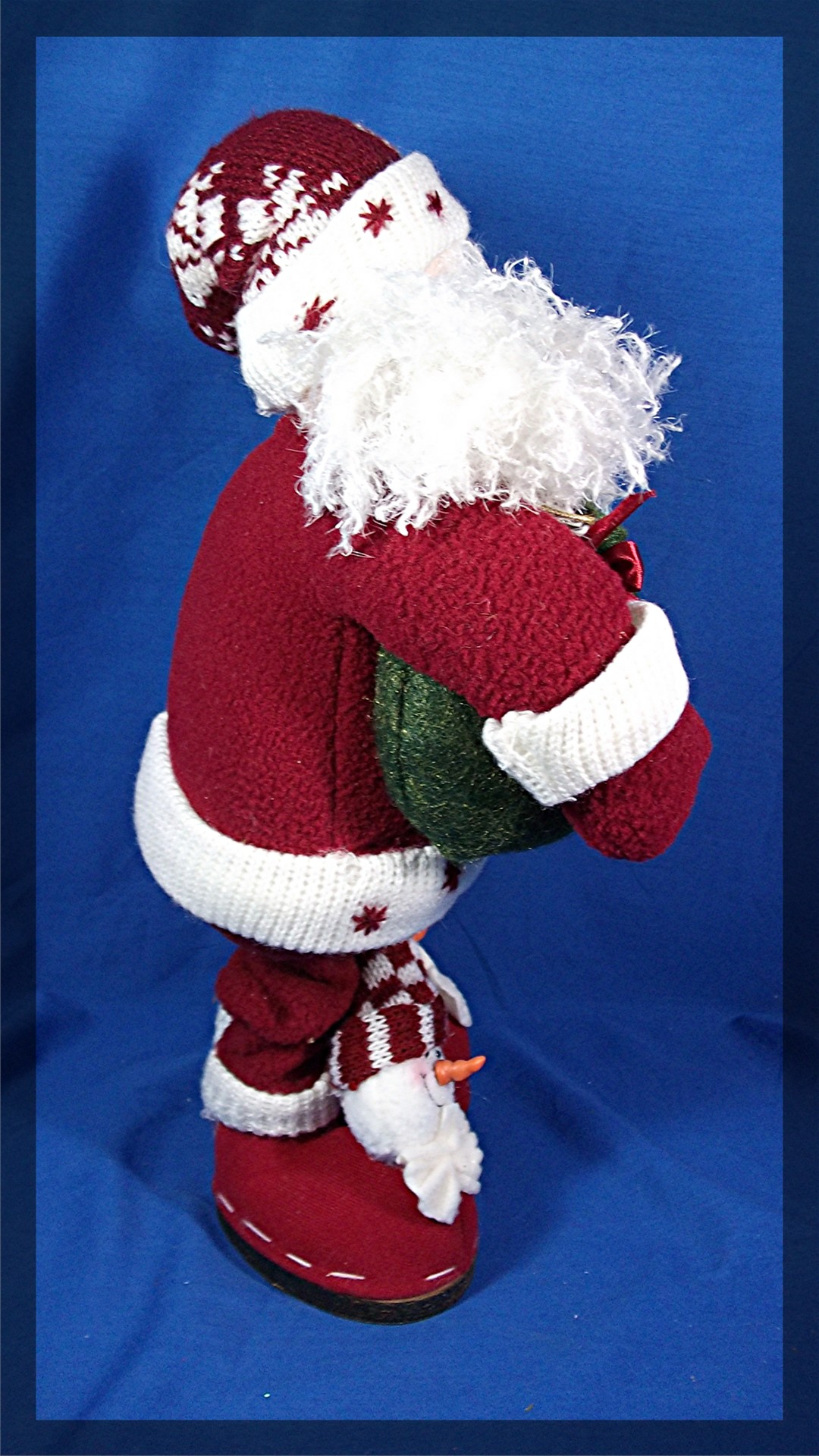Santa Doll with present bag and fancy shoes