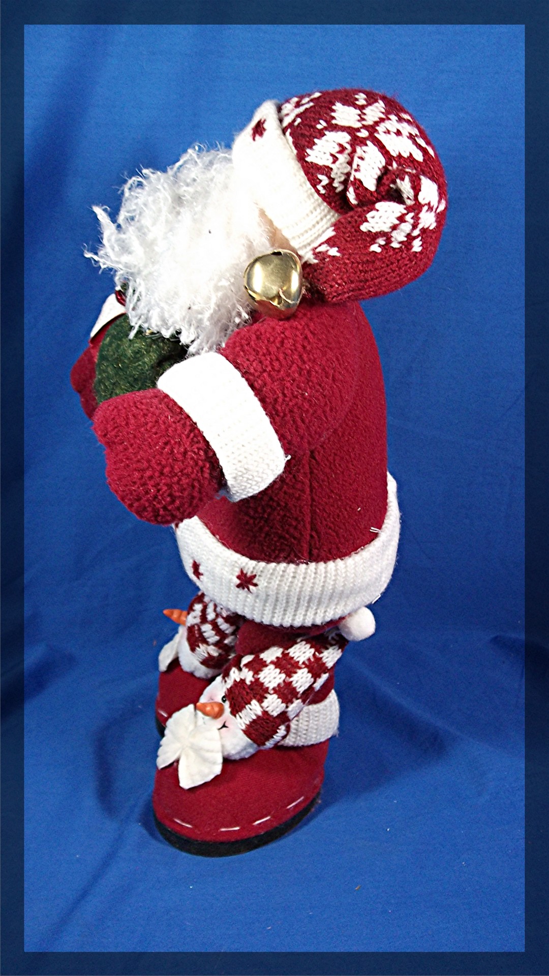 Santa Doll with present bag and fancy shoes