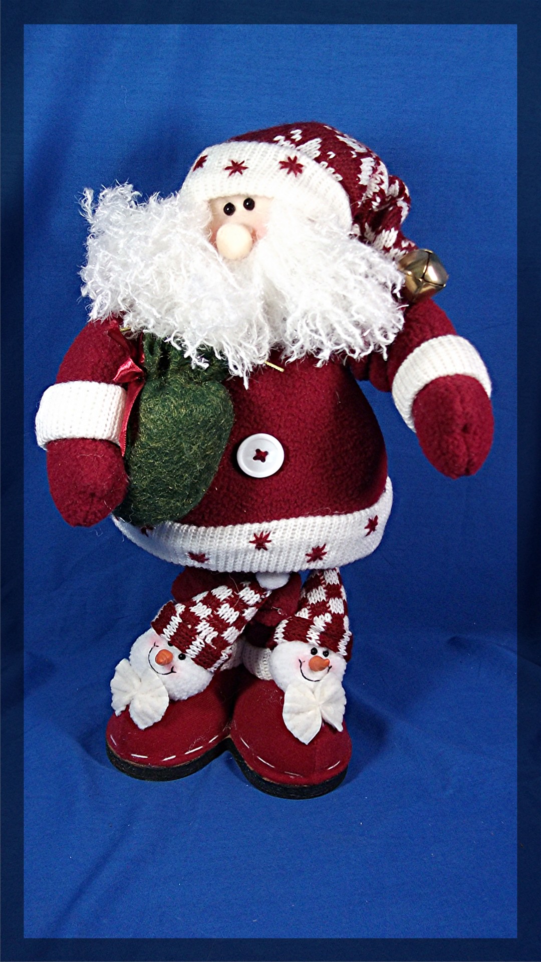 Santa Doll with present bag and fancy shoes