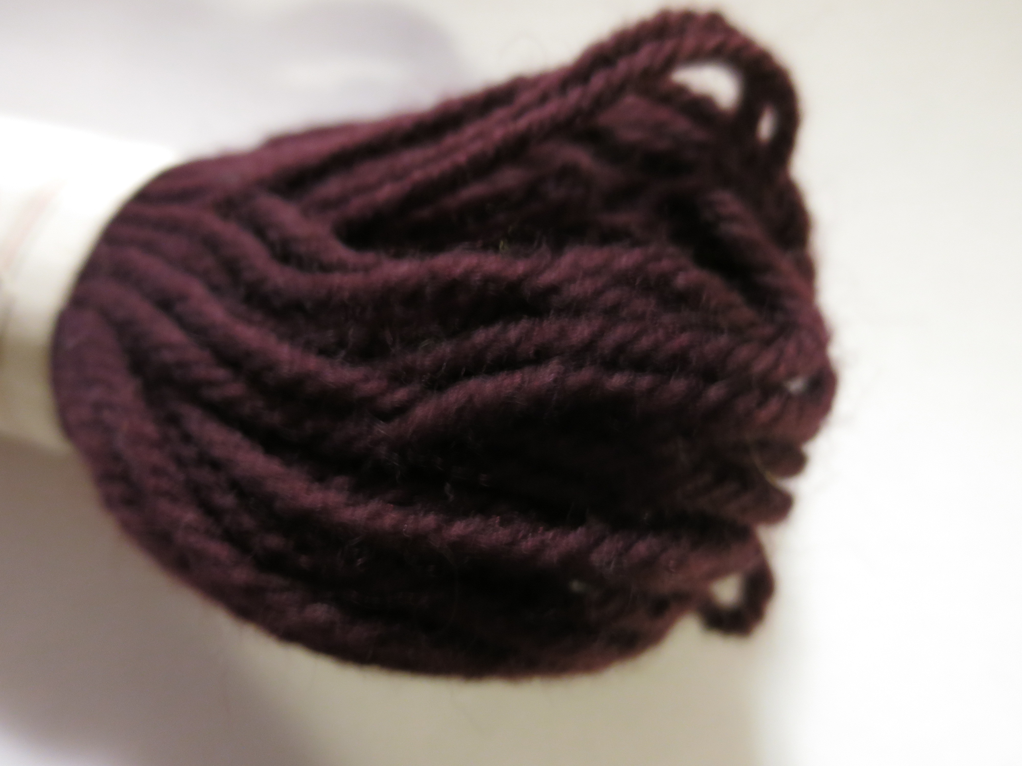 Vintage Minerva Tapestry Yarn Brown Wool 40 yards