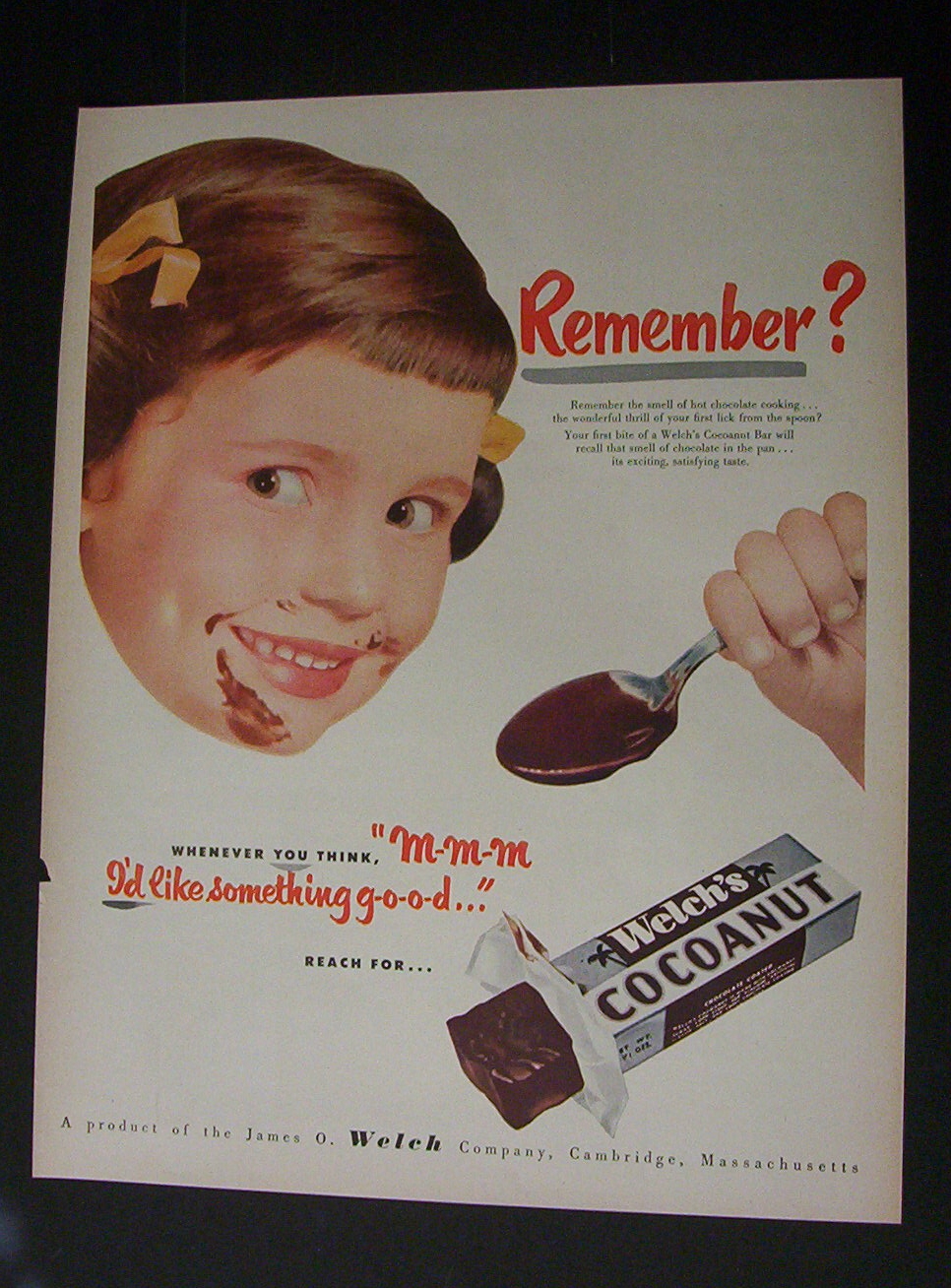 Vintage Ad: 1951  Welch's  Cocoanut