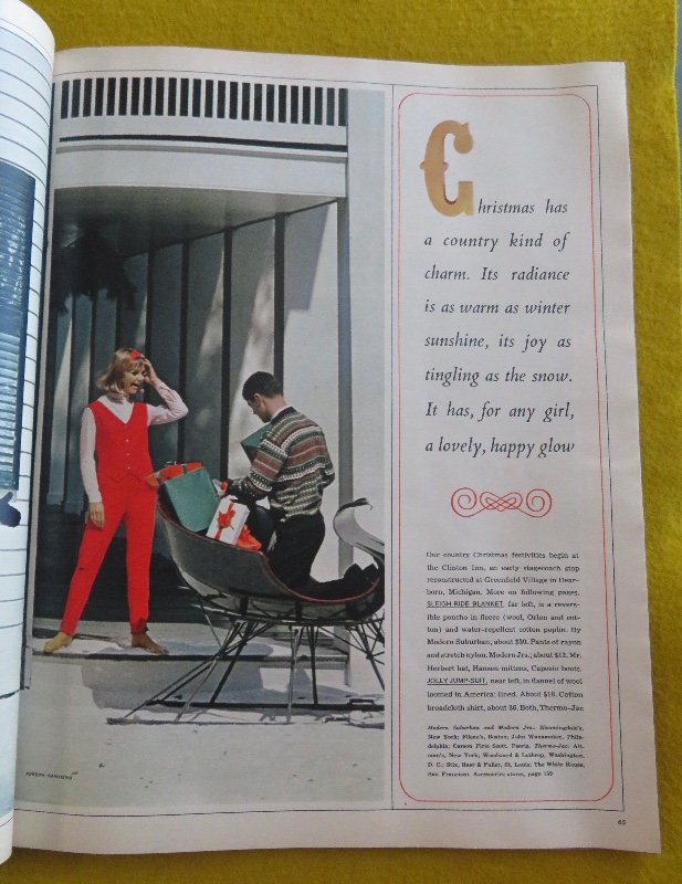 Seventeen Magazine December 1963 Fashions, Holiday Hairdos, Gay Christmas Candies & More
