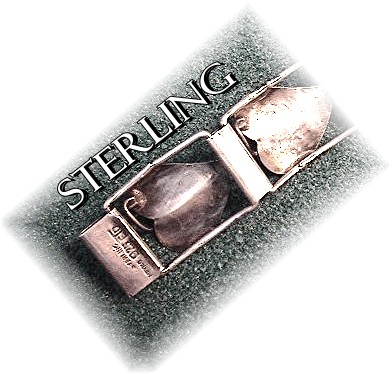 Sterling Silver Mexico Signed ETD Vintage  Leaf Bracele