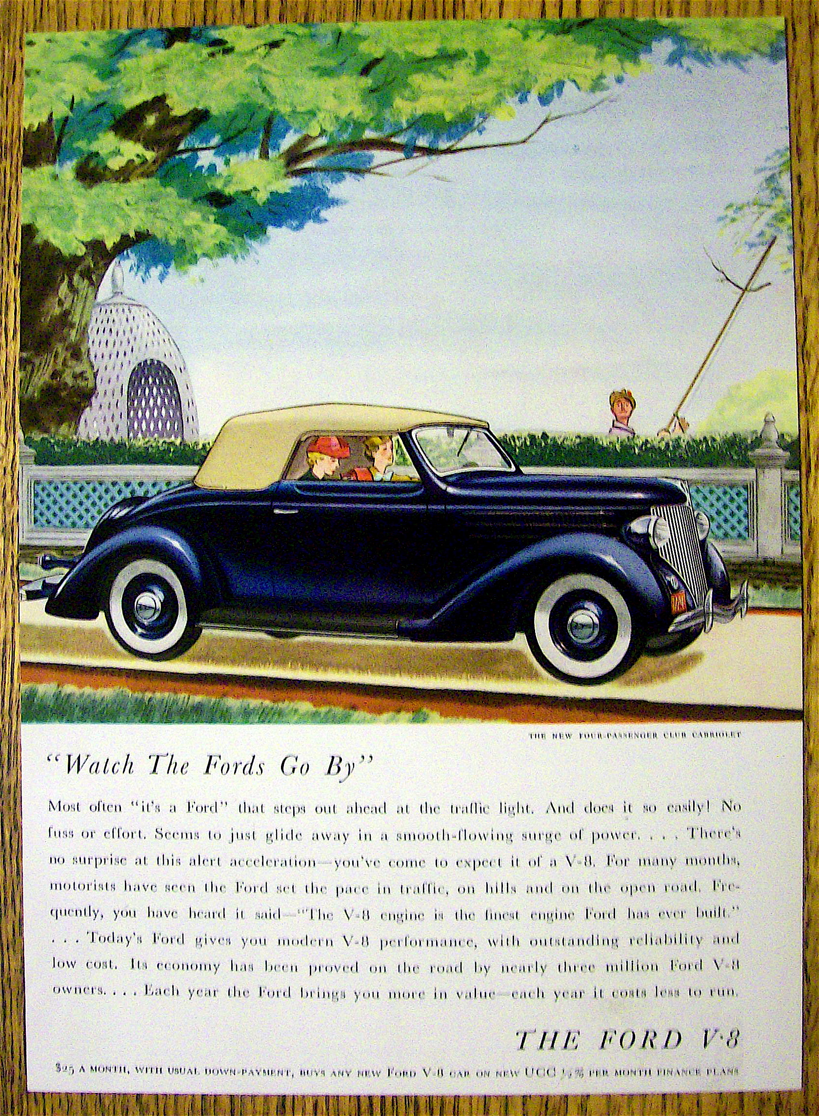 1936 Ford wtih The Four Passenger Club Cabriolet