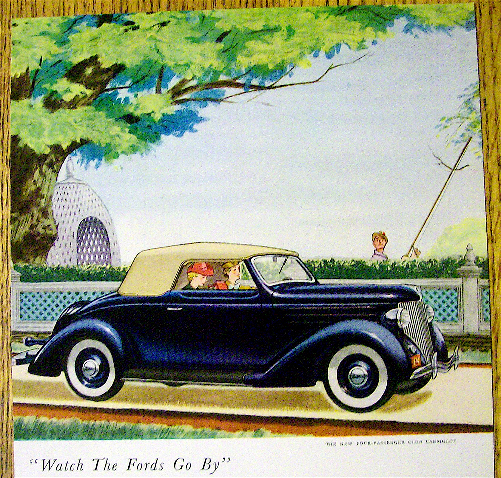 1936 Ford wtih The Four Passenger Club Cabriolet