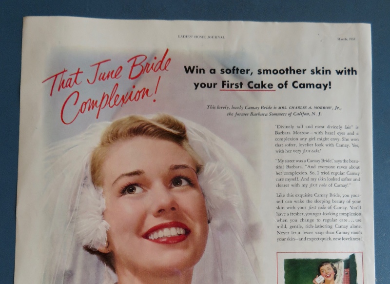 1951 Camay Soap with Lovely Bride