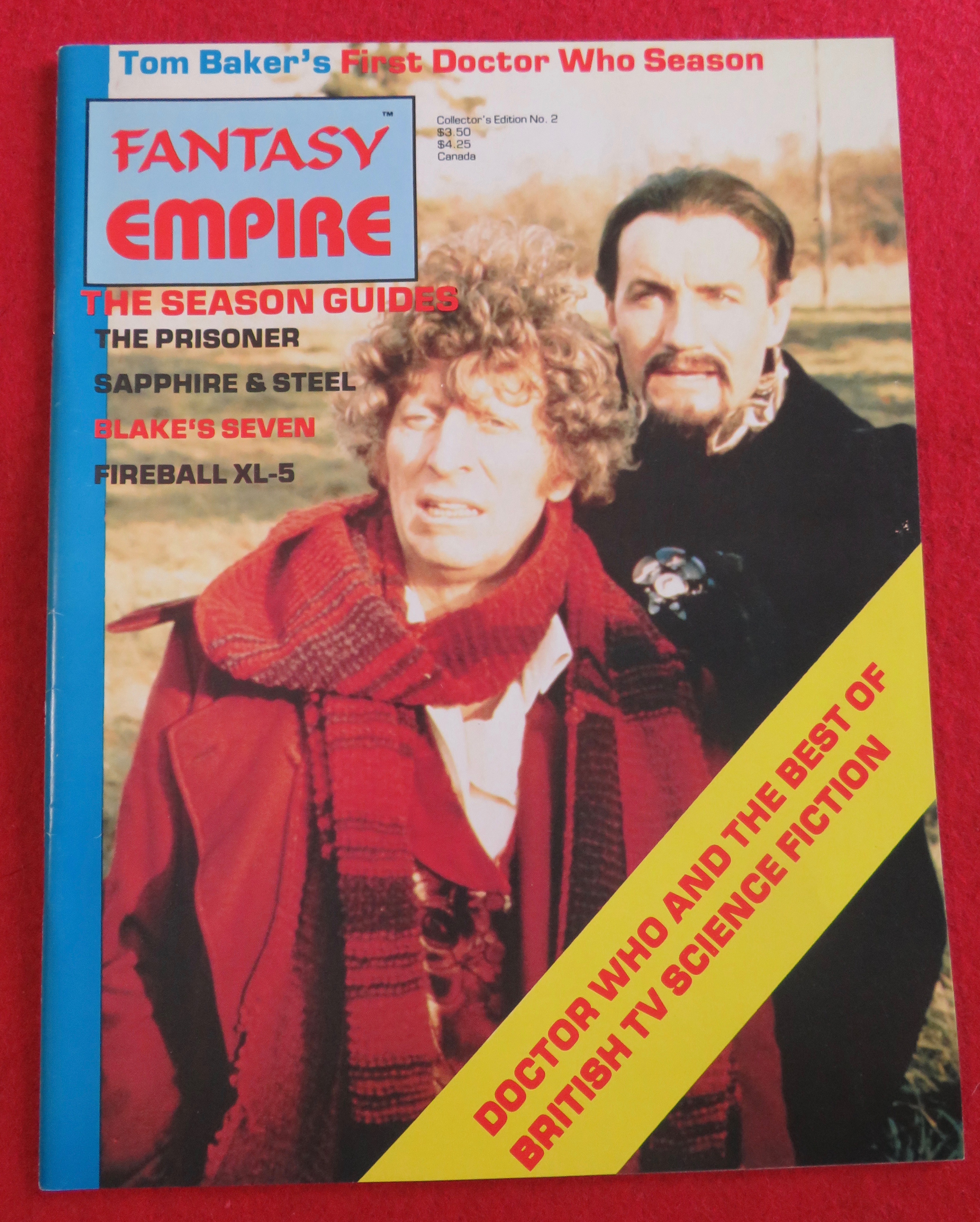 Fantasy Empire Magazine 1983 Doctor Who
