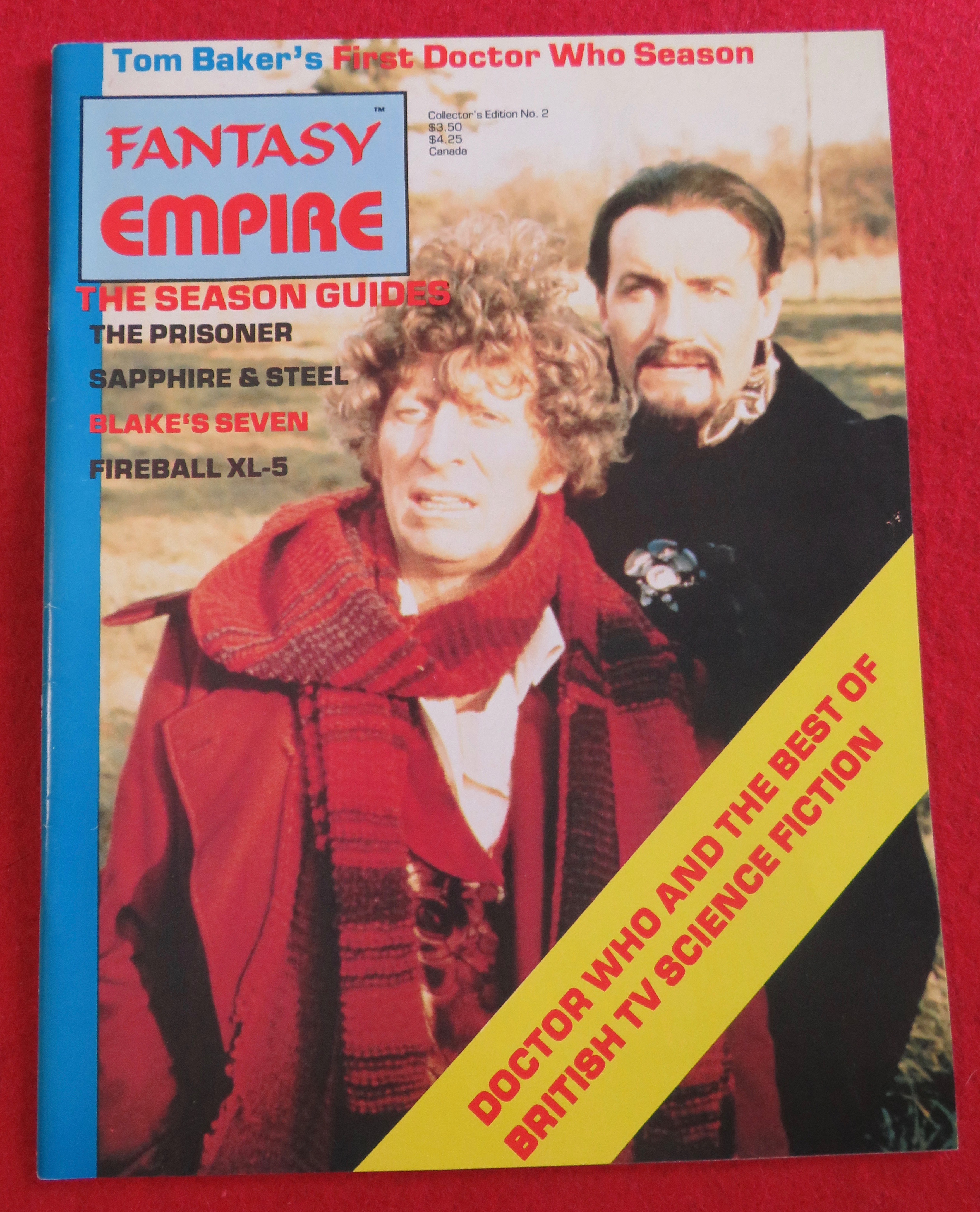 Fantasy Empire Magazine 1983 Doctor Who