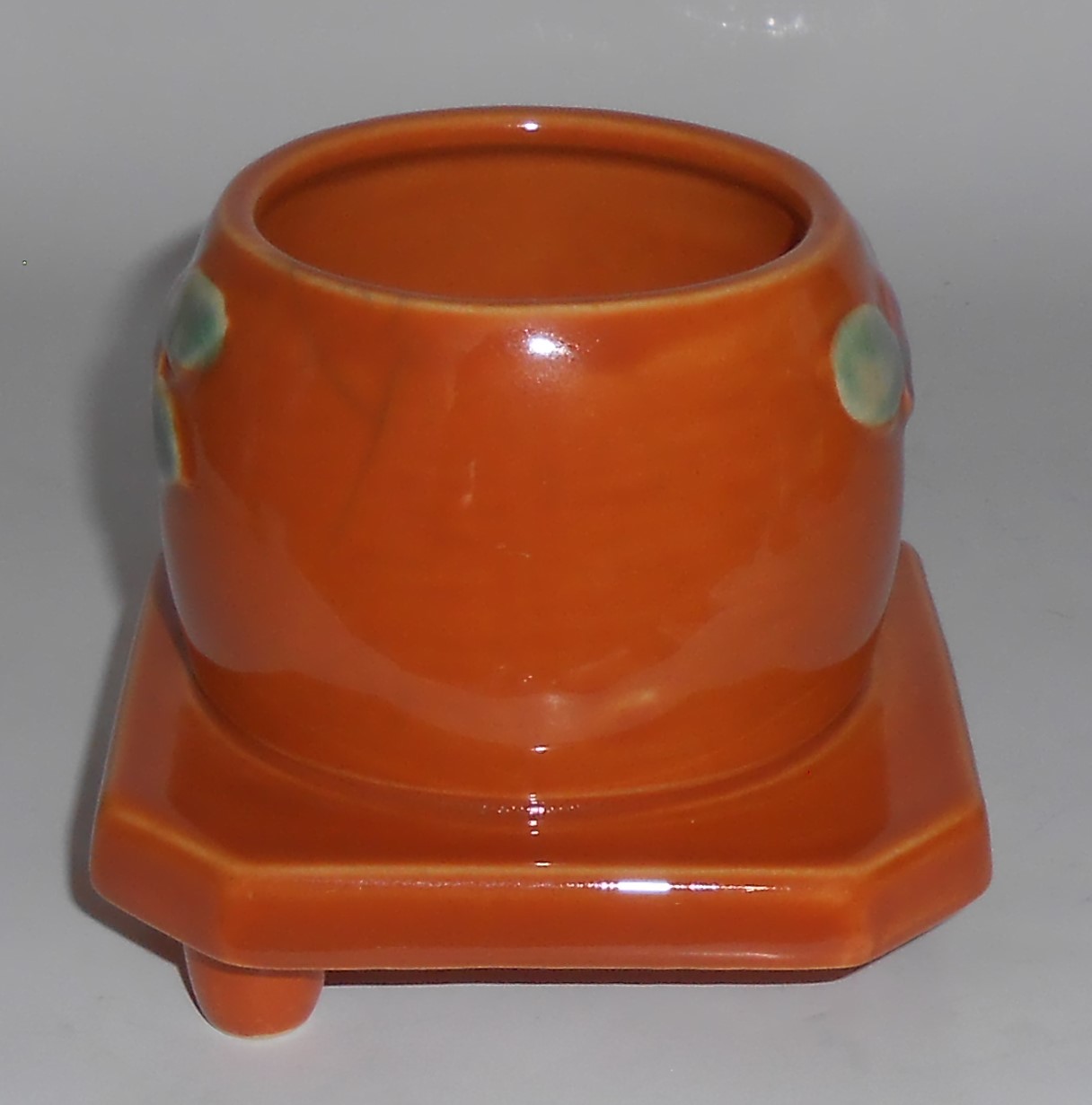 Coors Pottery Rosebud Orange Honeypot Robert Schneider