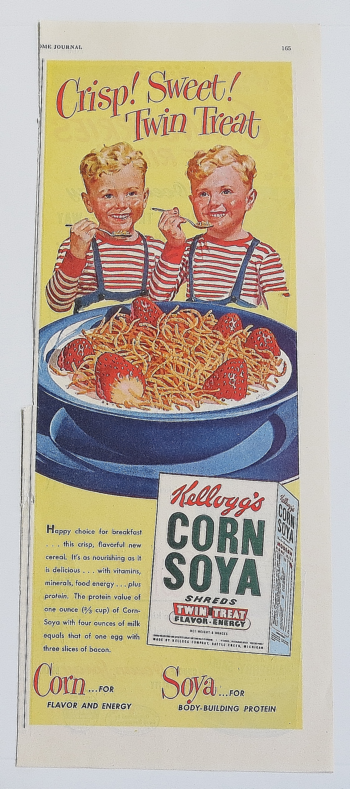 1948 Corn Soya With Twin Kids