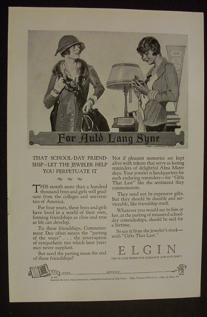 1926 Elgin Watches w/James Montgomery Flagg