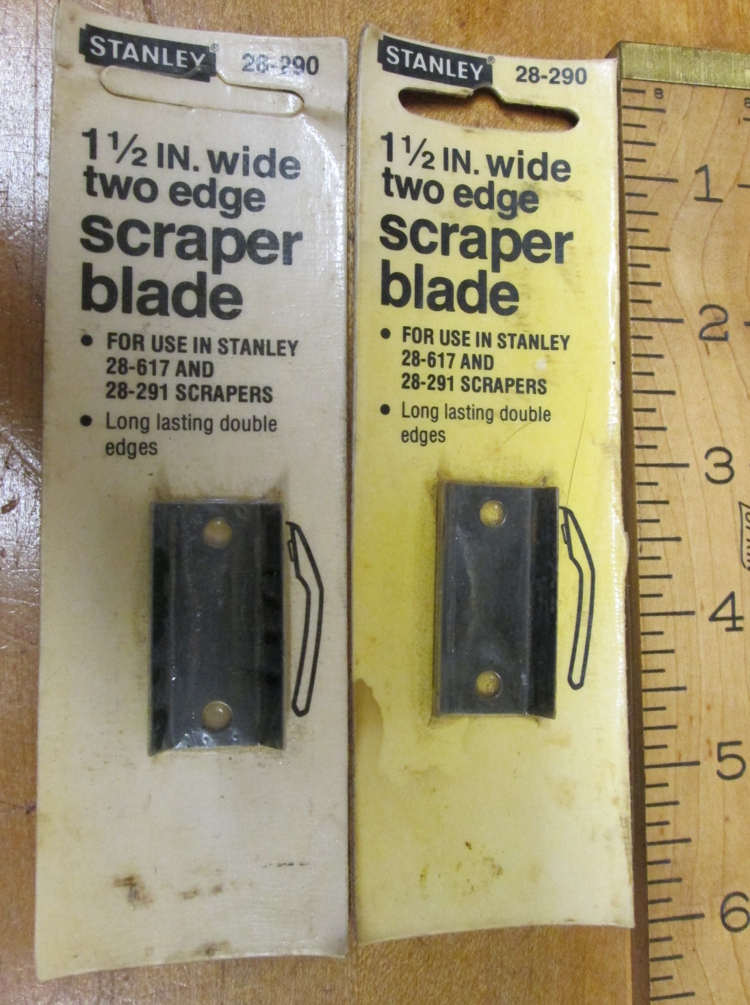 Stanley Hook Scraper Double Blade 1.5" wide New