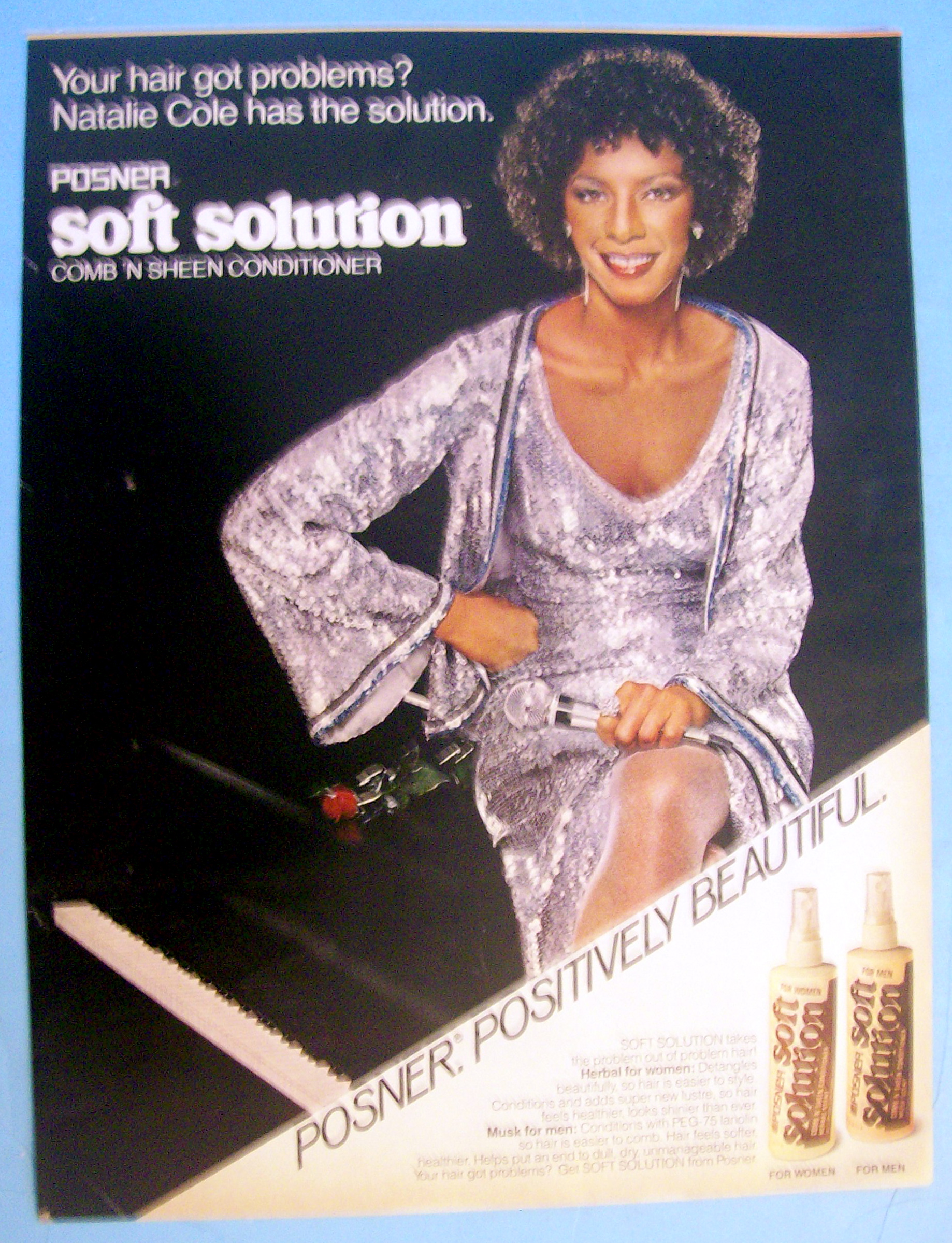 1980 Posner Soft Solution with Singer Natalie Cole