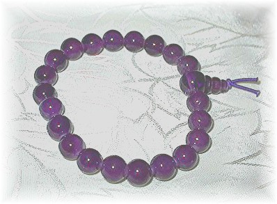 Amethyst Beads stretchy Bracelet 8mm