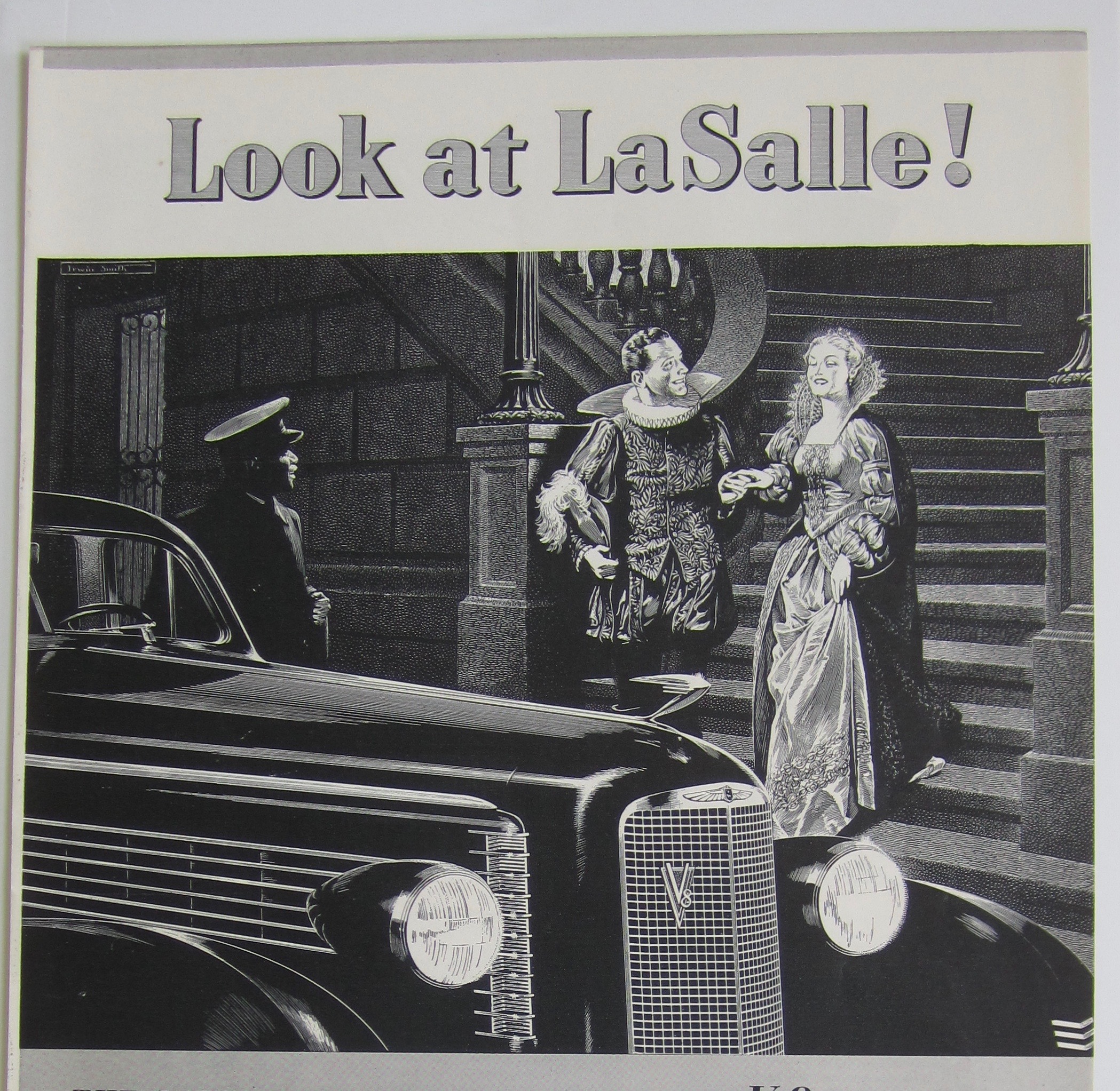 1937 LaSalle with Prince & Princess Going to Car