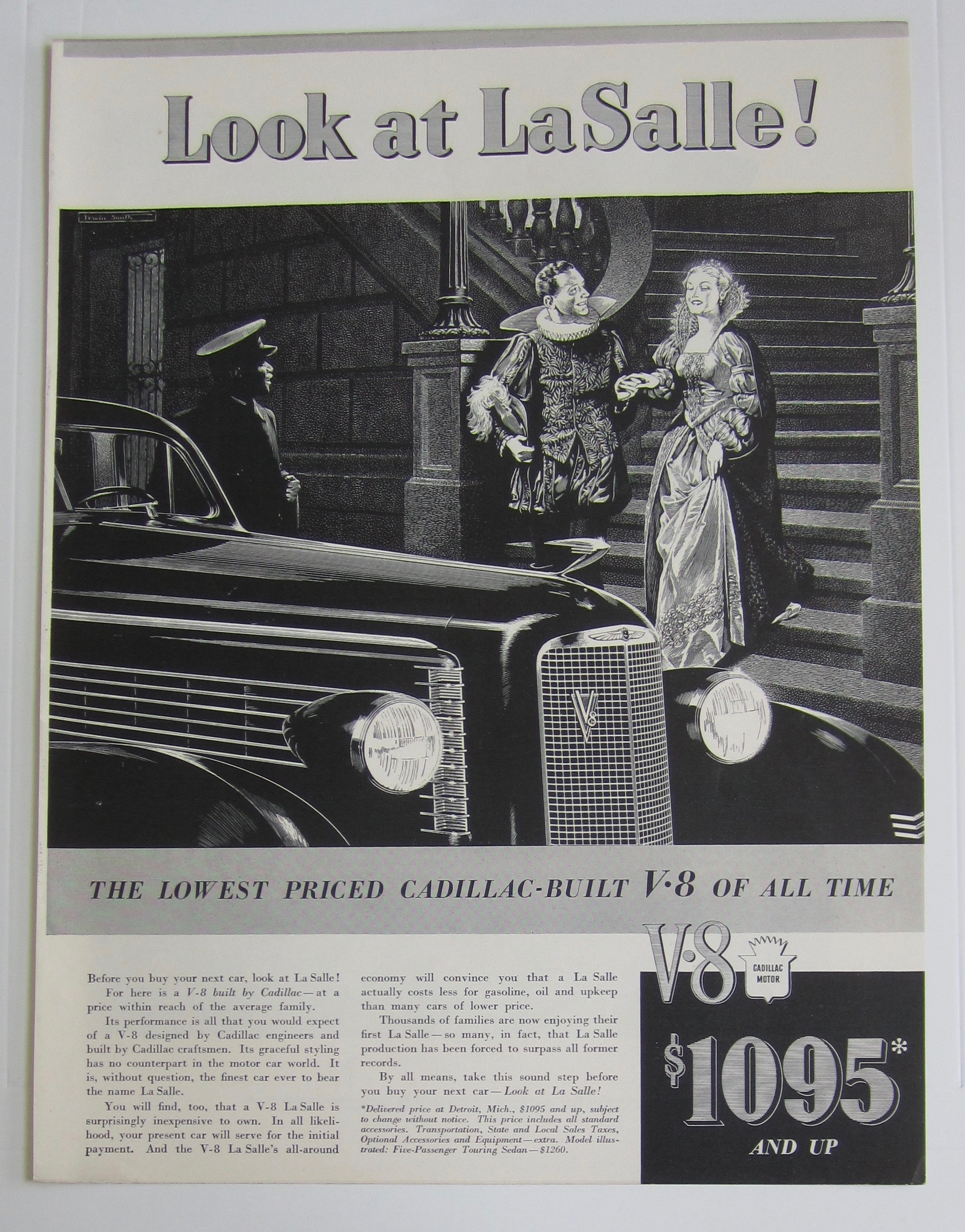 1937 LaSalle with Prince & Princess Going to Car