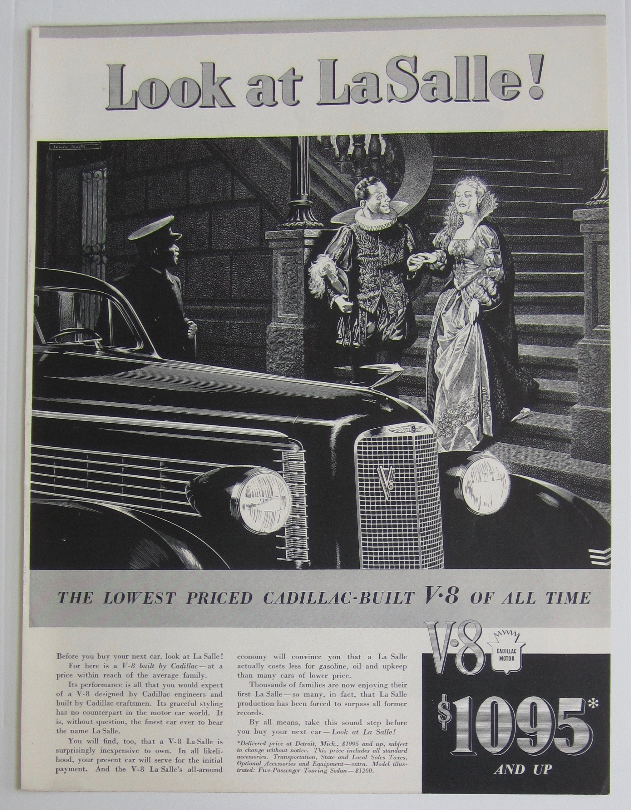 1937 LaSalle with Prince & Princess Going to Car