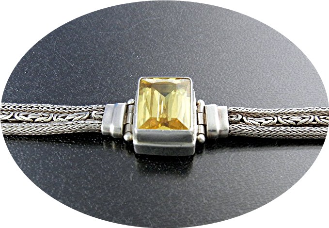 Bracelet SARDA Sterling Silver Citrine