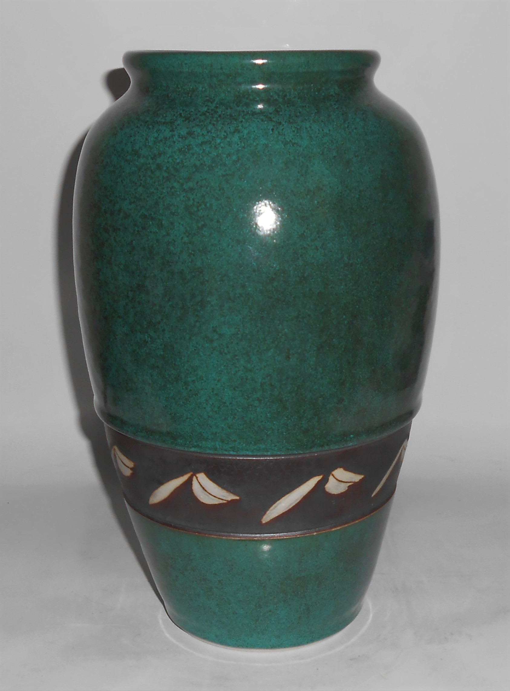Early Bruning Studio Pottery Seattle 11in Vase -Unusual